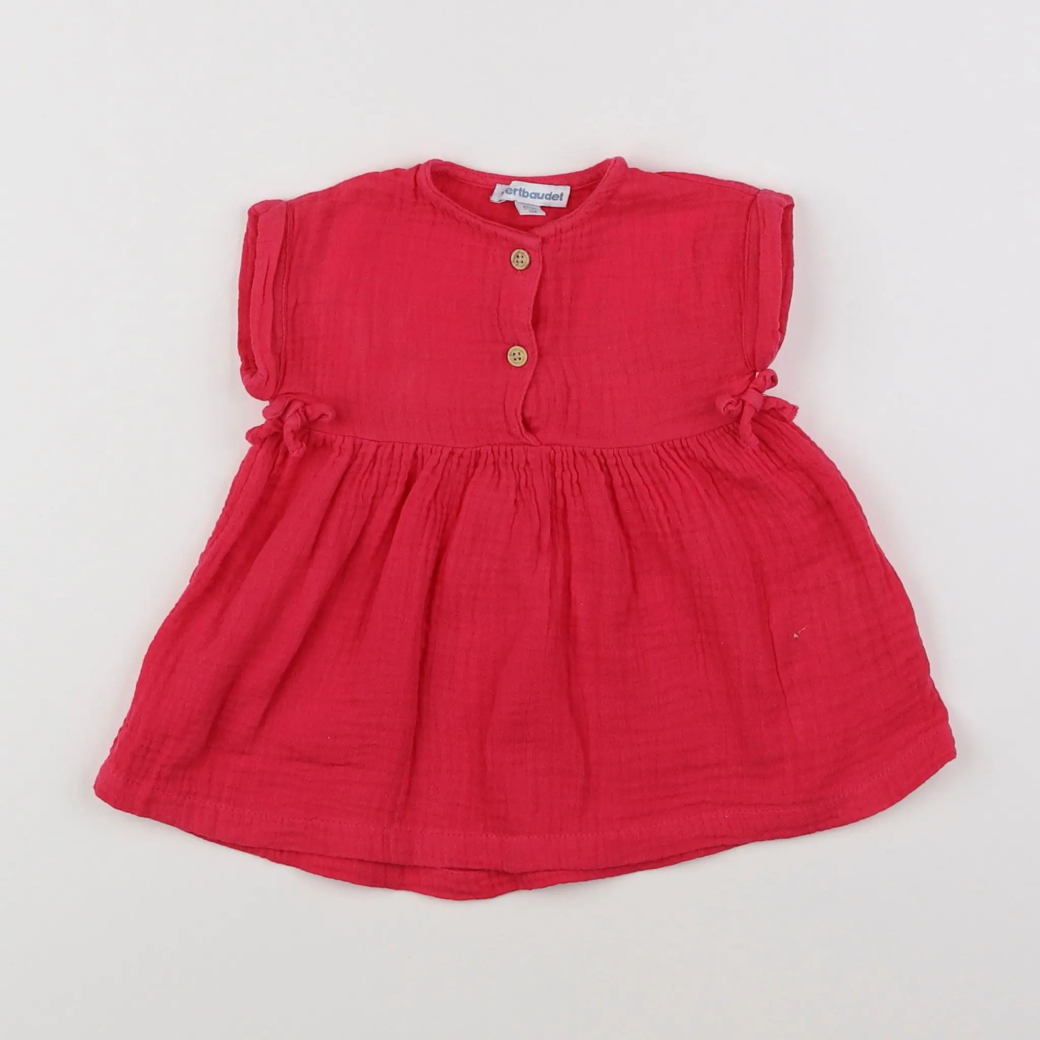 Vertbaudet - robe rose - 6 mois