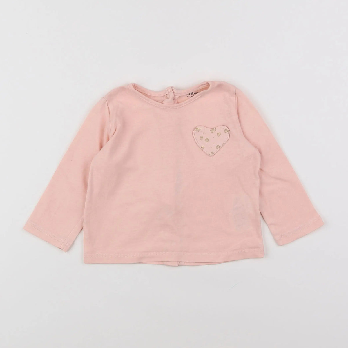Vertbaudet - tee-shirt rose - 9 mois