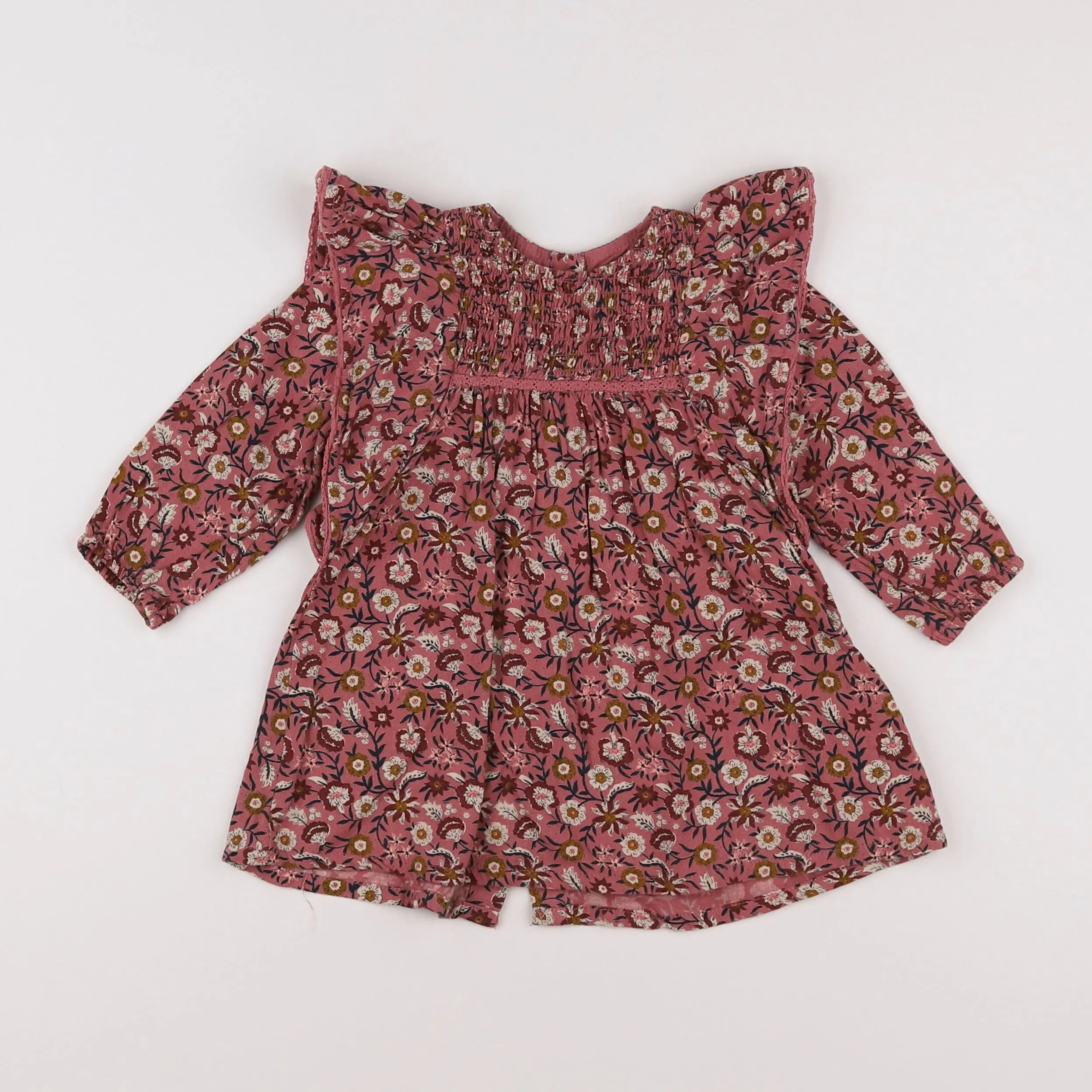 Vertbaudet - robe rose - 12 mois