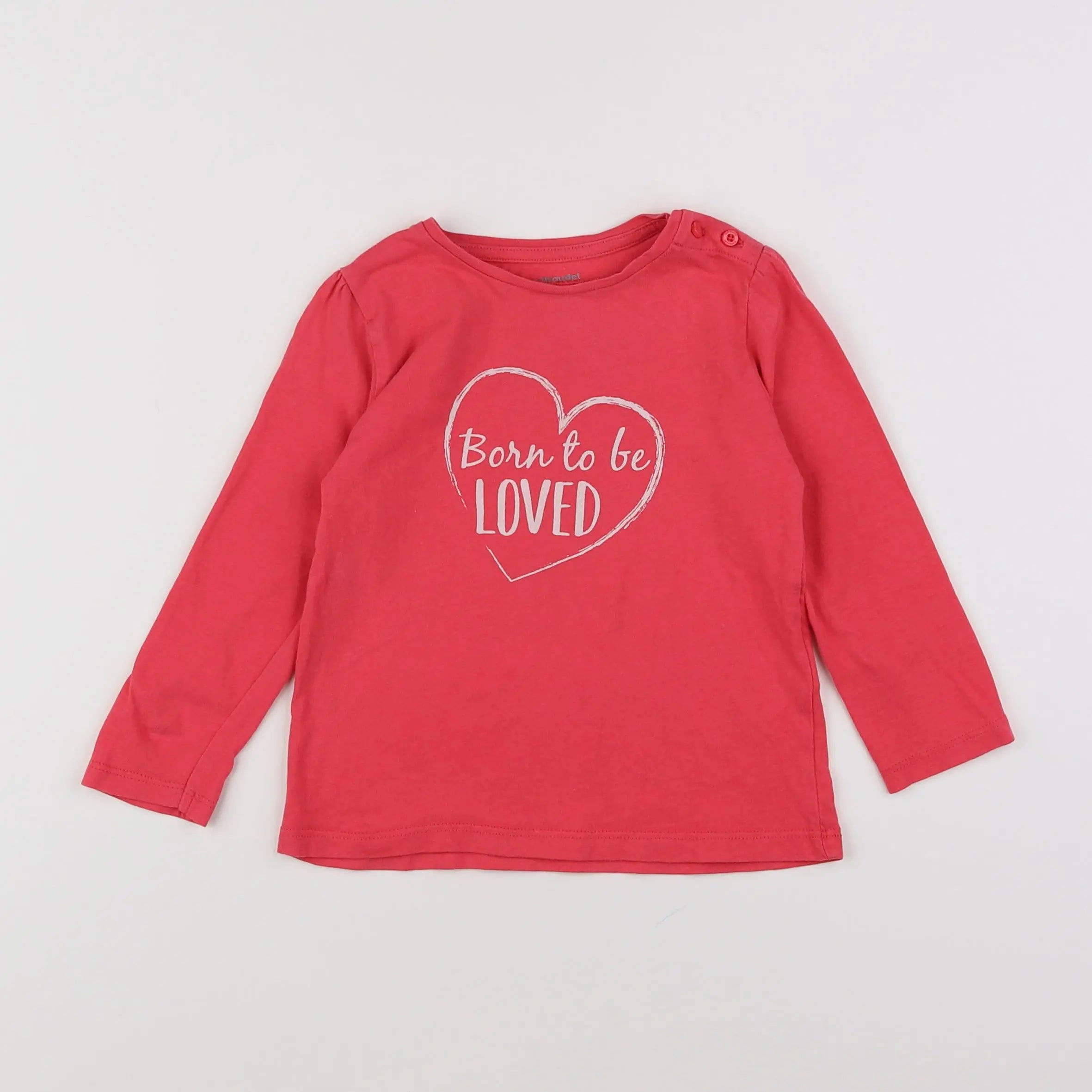 Vertbaudet - tee-shirt rose - 2 ans