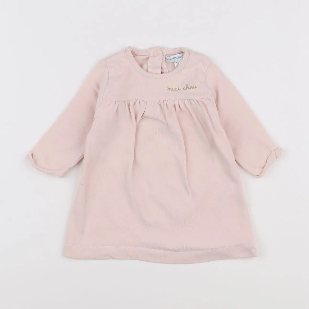 Vertbaudet - robe rose - 3 mois