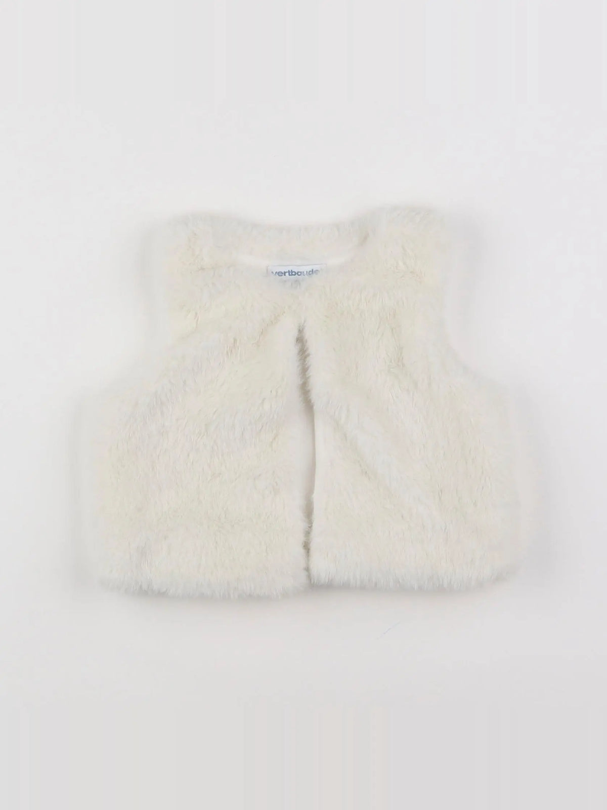 Vertbaudet - gilet blanc - 6 mois