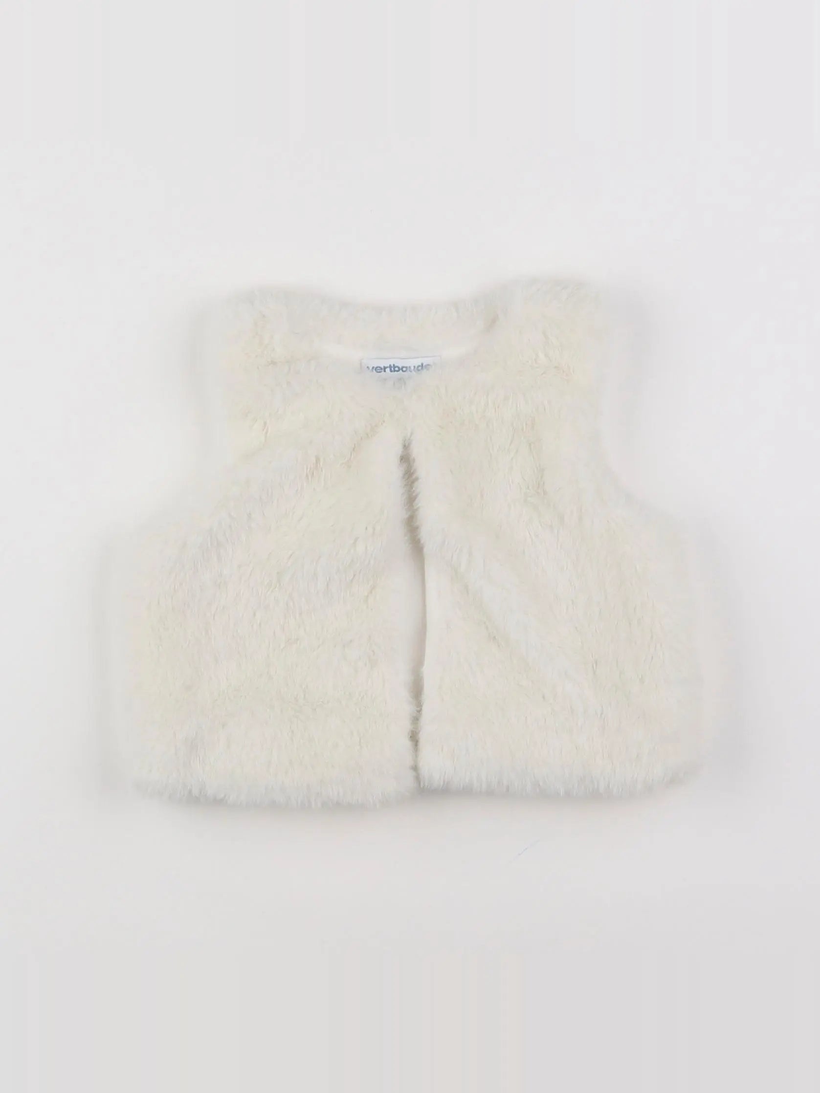 Vertbaudet - gilet blanc - 6 mois