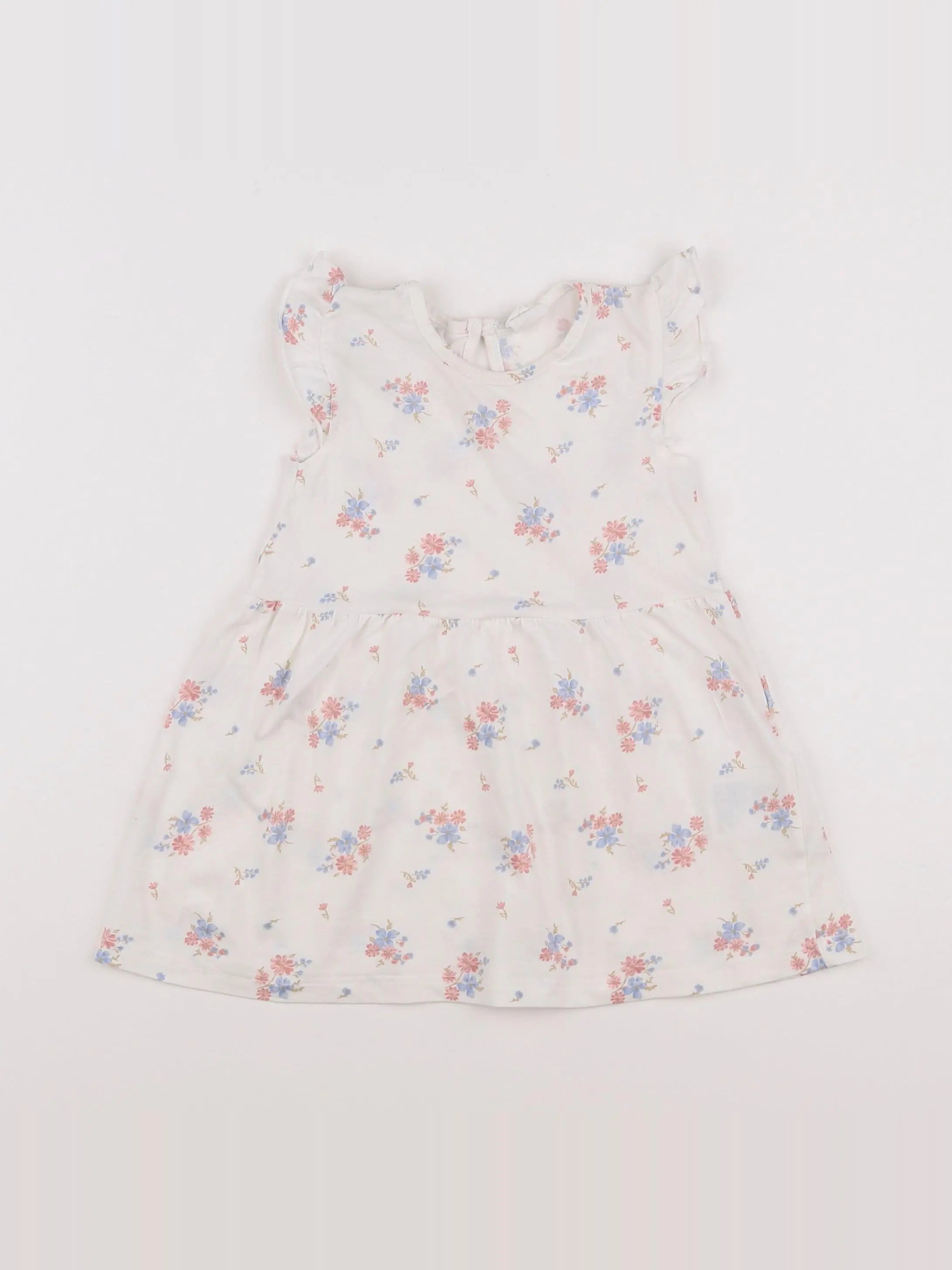 H&M - robe blanc - 9/12 mois