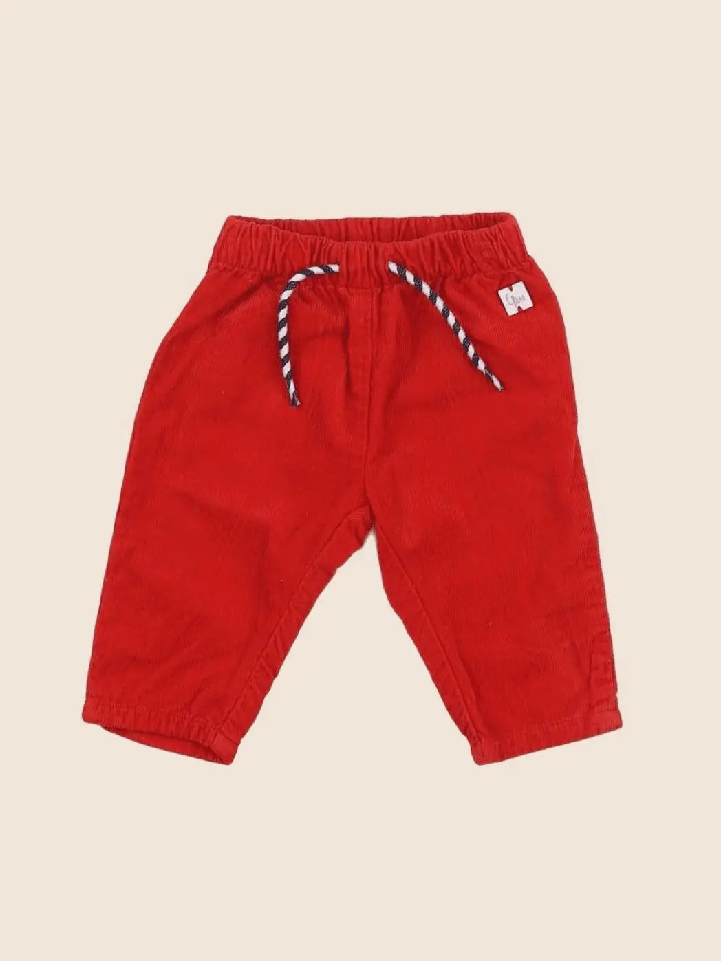 Carrément Beau - pantalon rouge - 3 mois