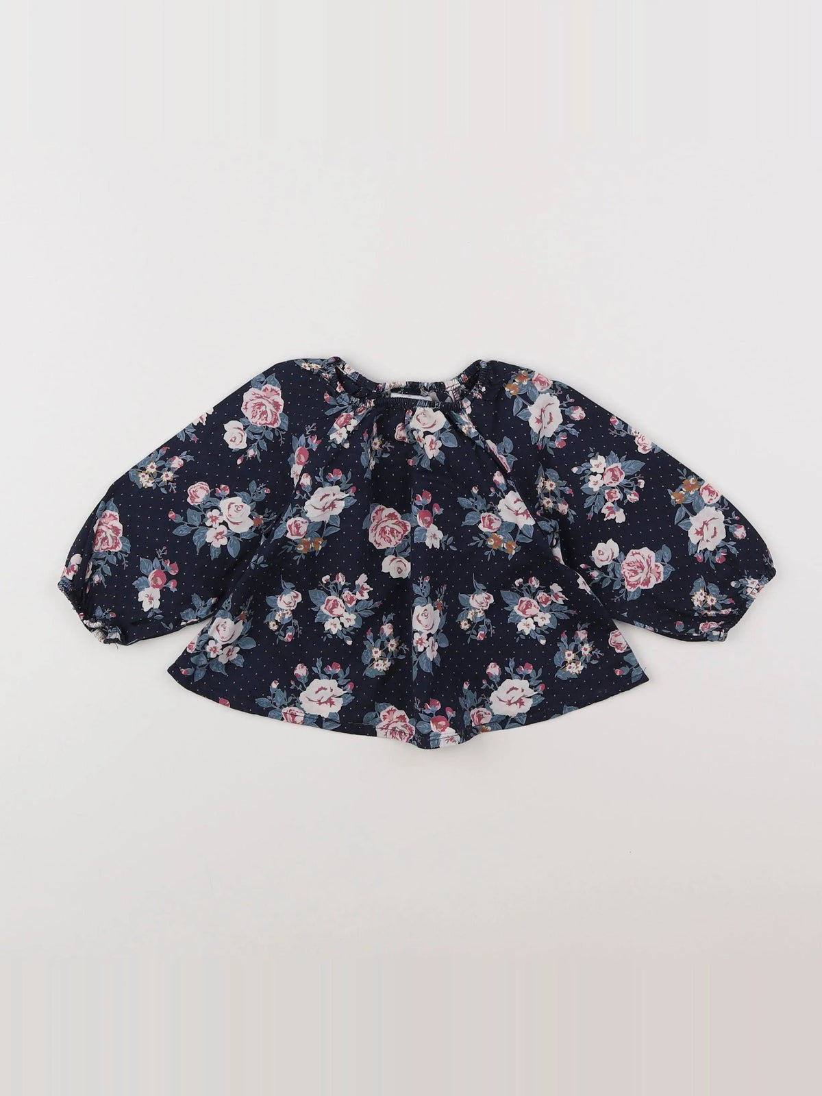 Vertbaudet - blouse bleu - 9 mois