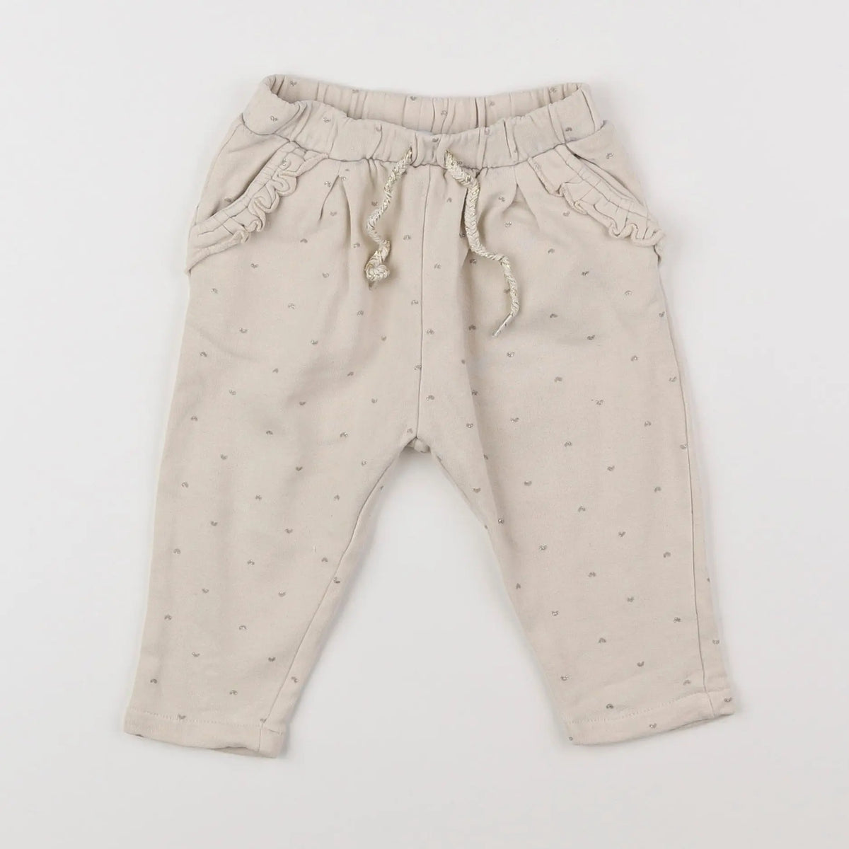 Vertbaudet - pantalon beige - 12 mois