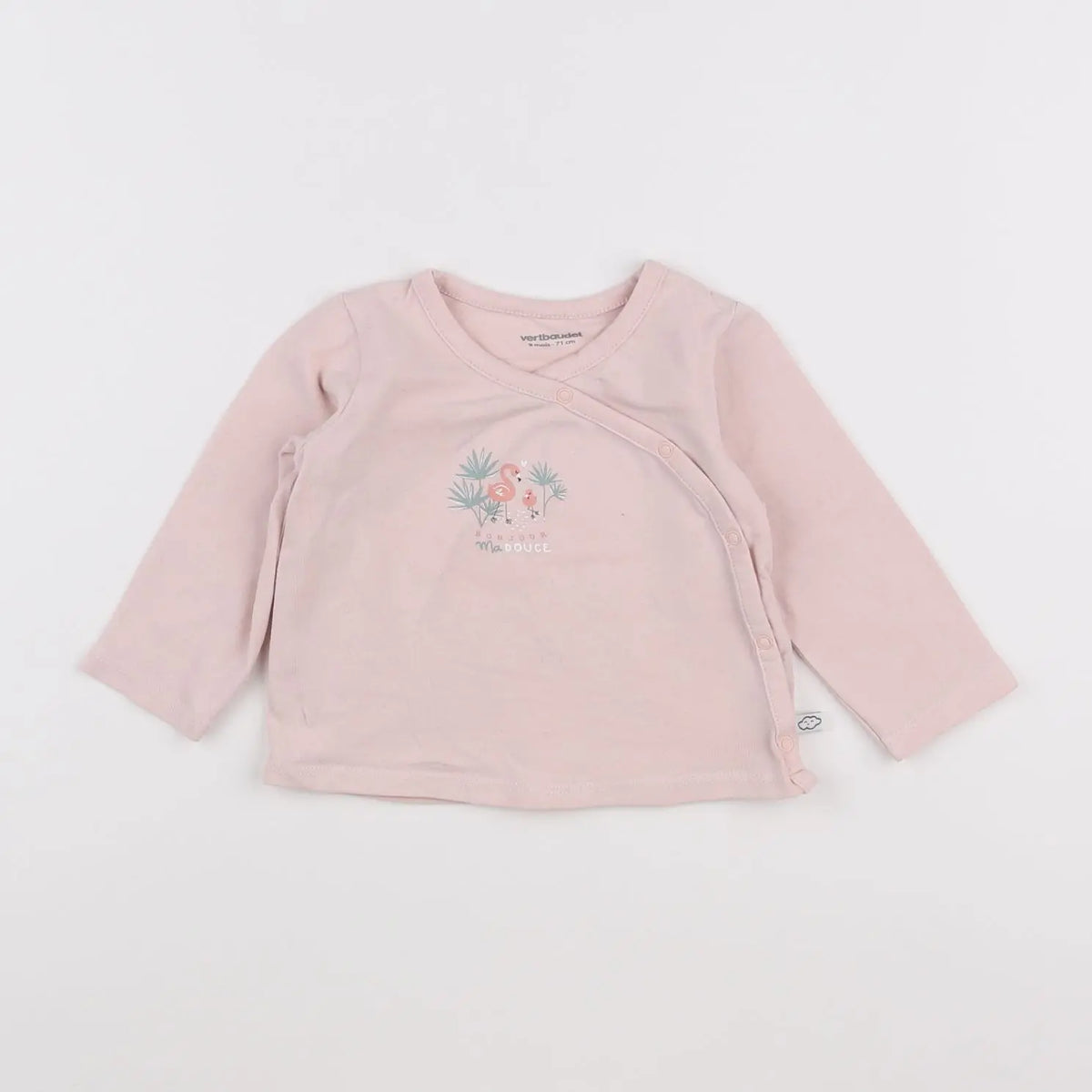 Vertbaudet - tee-shirt rose - 9 mois
