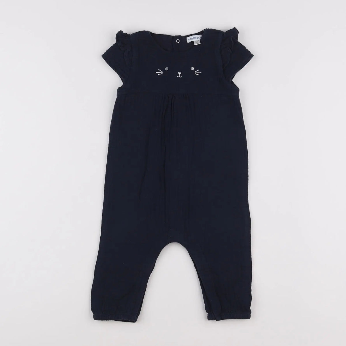 Vertbaudet - combinaison bleu - 9 mois