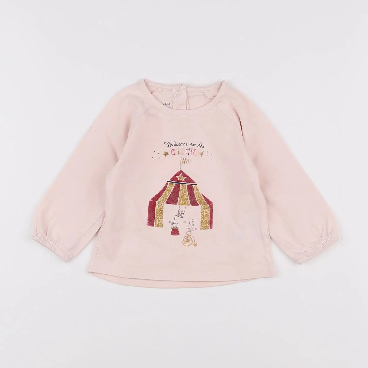 Vertbaudet - tee-shirt rose - 12 mois