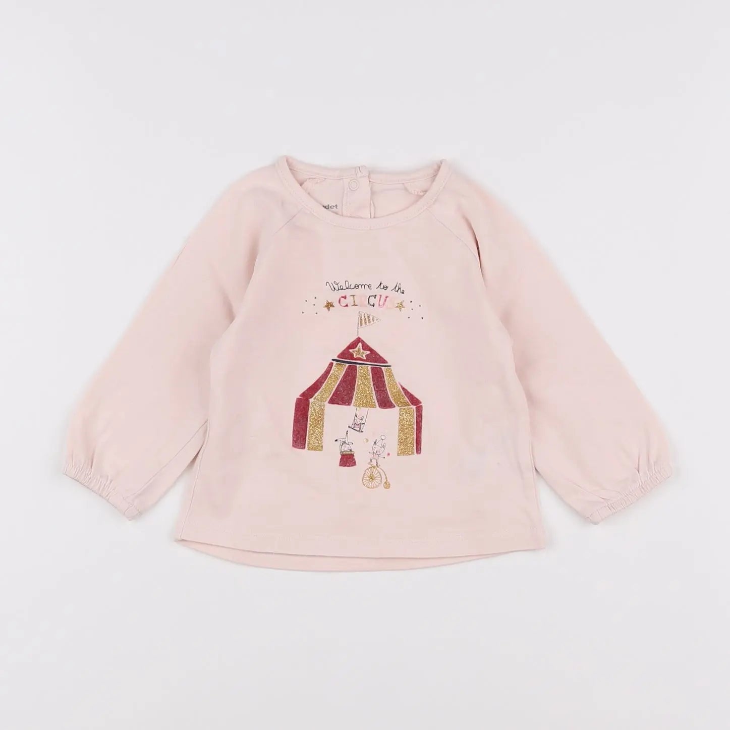 Vertbaudet - tee-shirt rose - 12 mois