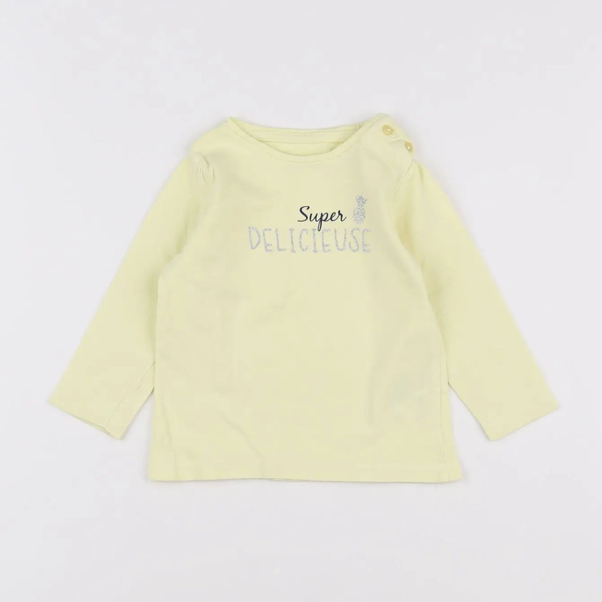 Vertbaudet - tee-shirt jaune - 9 mois