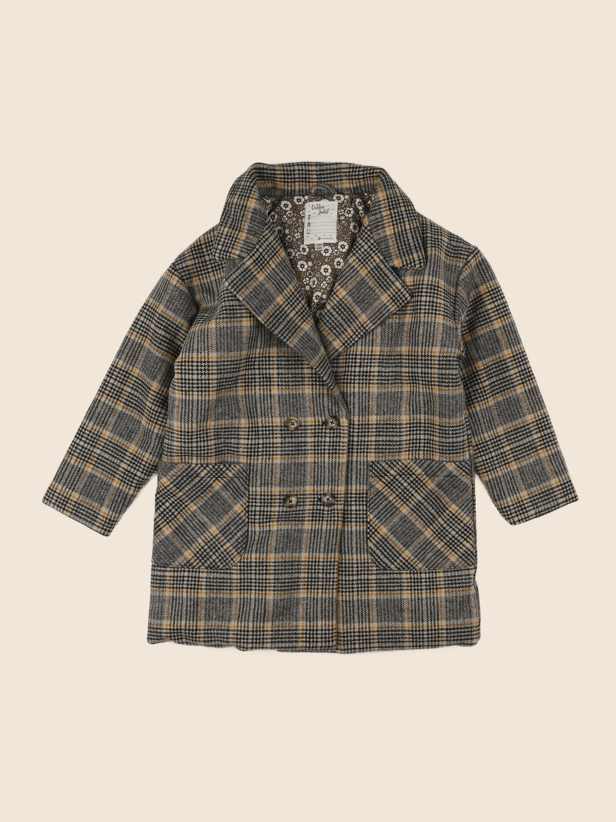 Vertbaudet - manteau beige - 10 ans