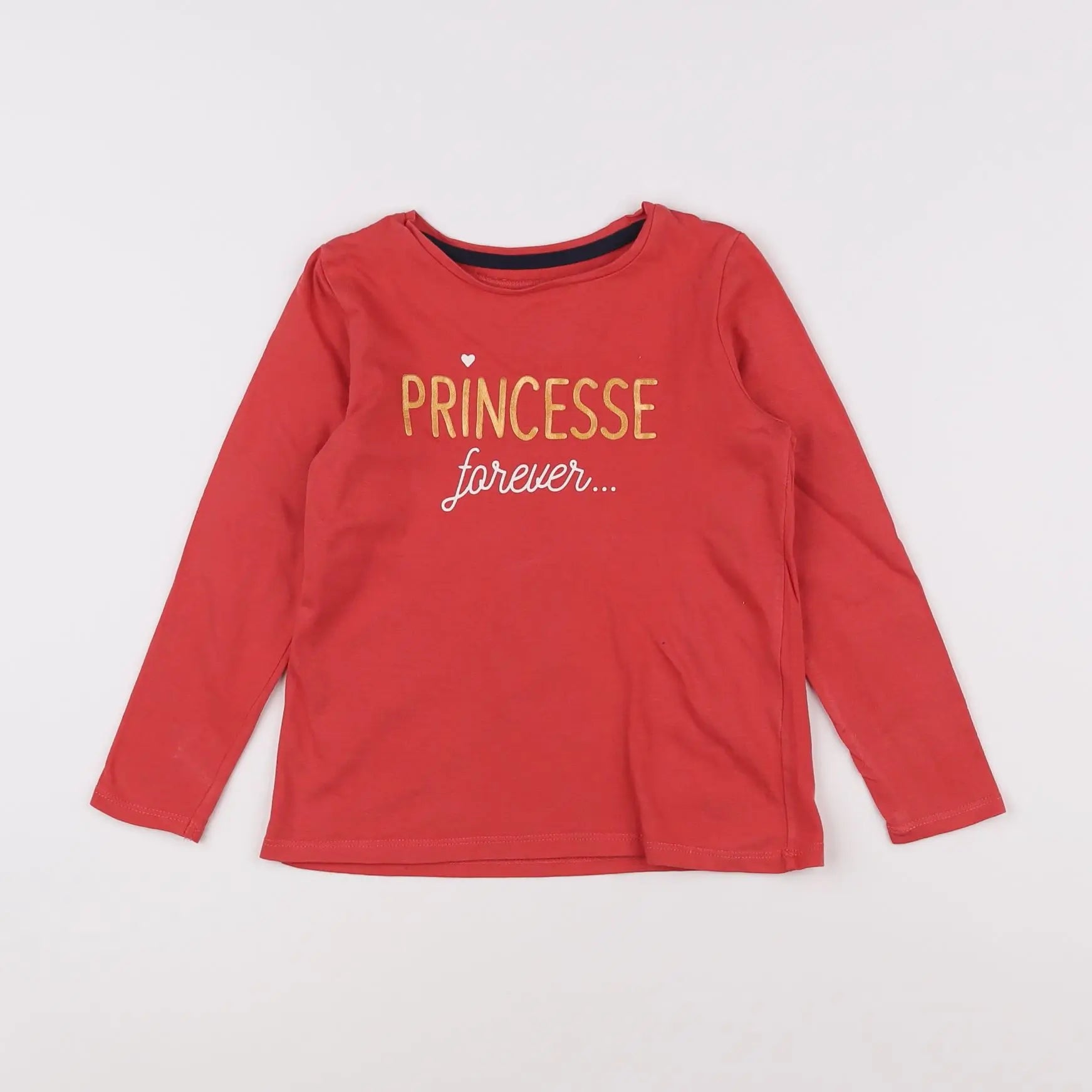 Vertbaudet - tee-shirt rouge - 5 ans