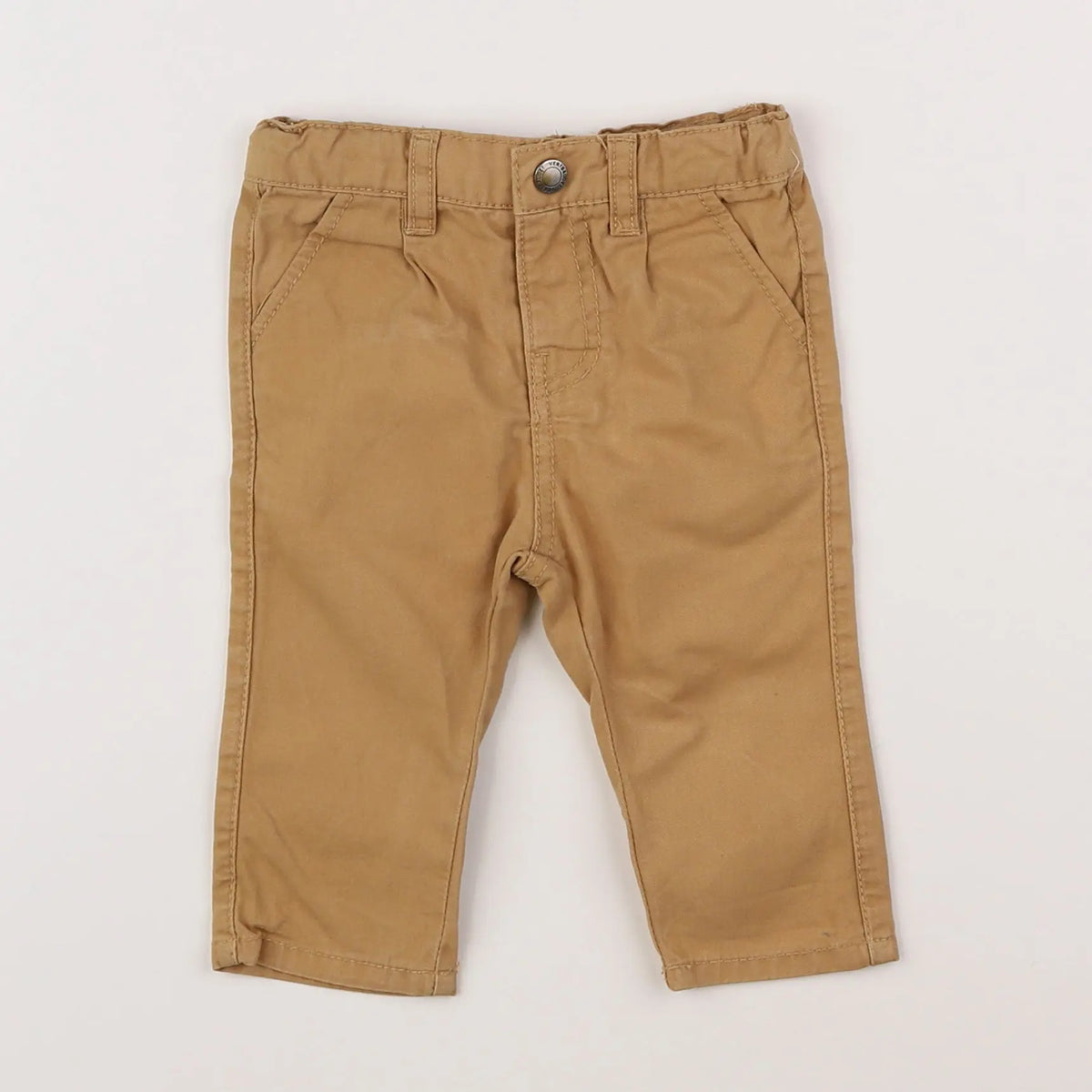 Vertbaudet - pantalon jaune - 6 mois