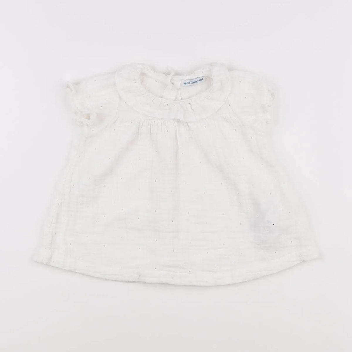Vertbaudet - robe blanc - 9 mois