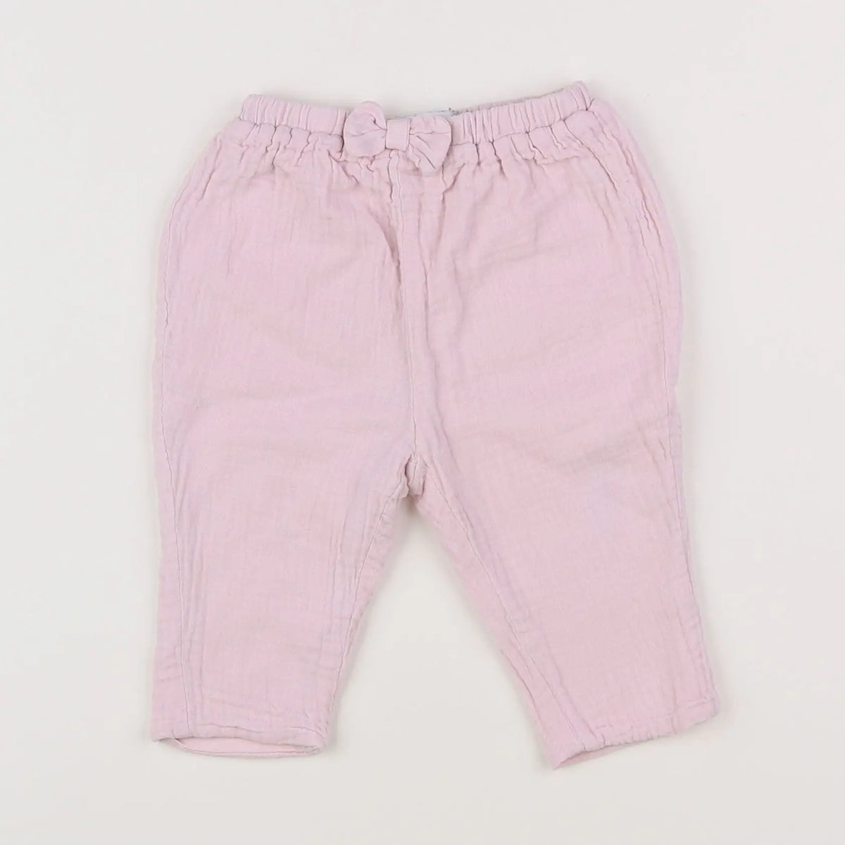 Vertbaudet - pantalon doublé rose - 3 mois