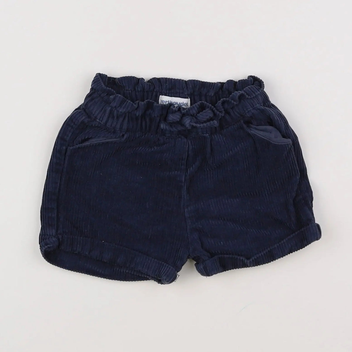 Vertbaudet - short bleu - 12 mois