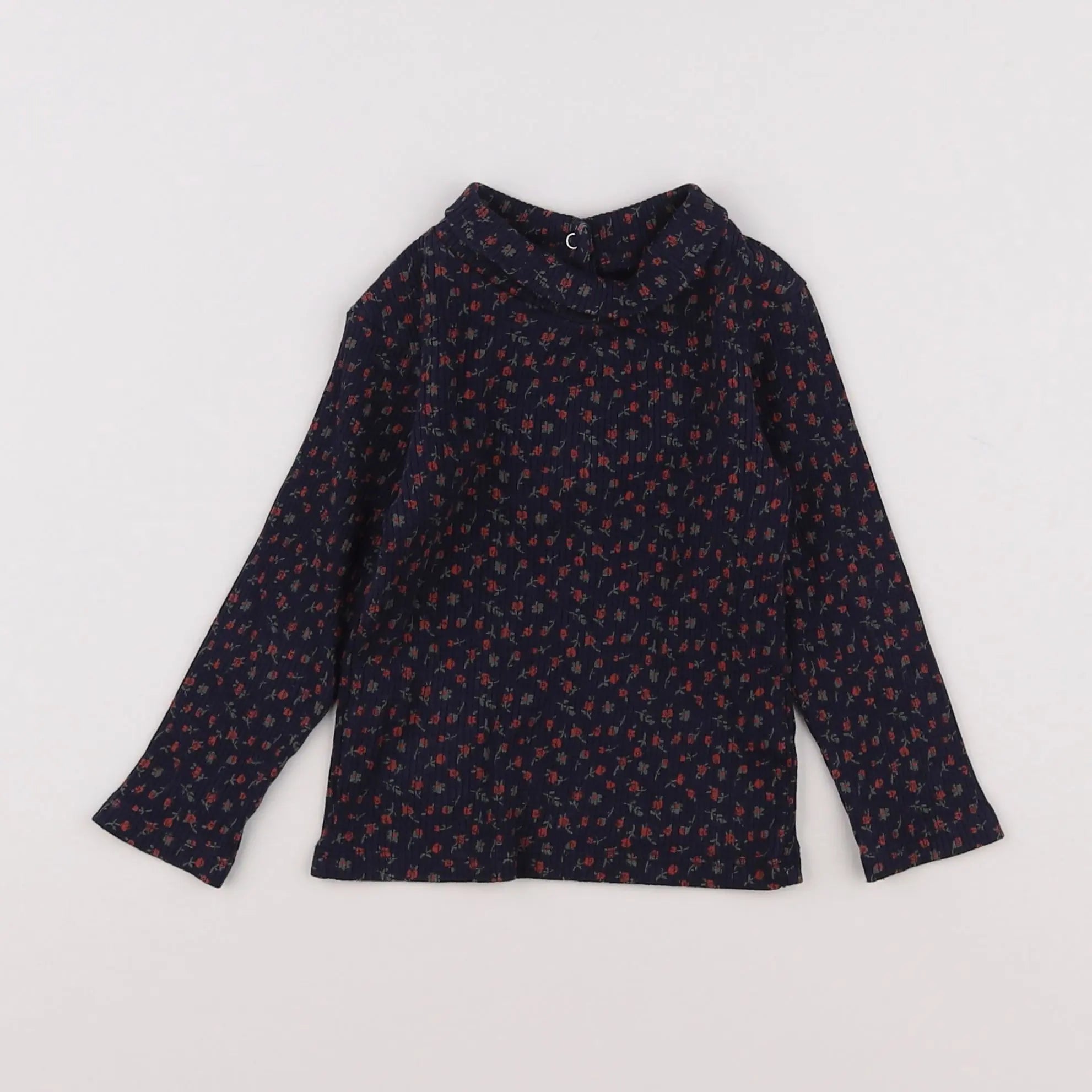 Vertbaudet - tee-shirt bleu - 12 mois