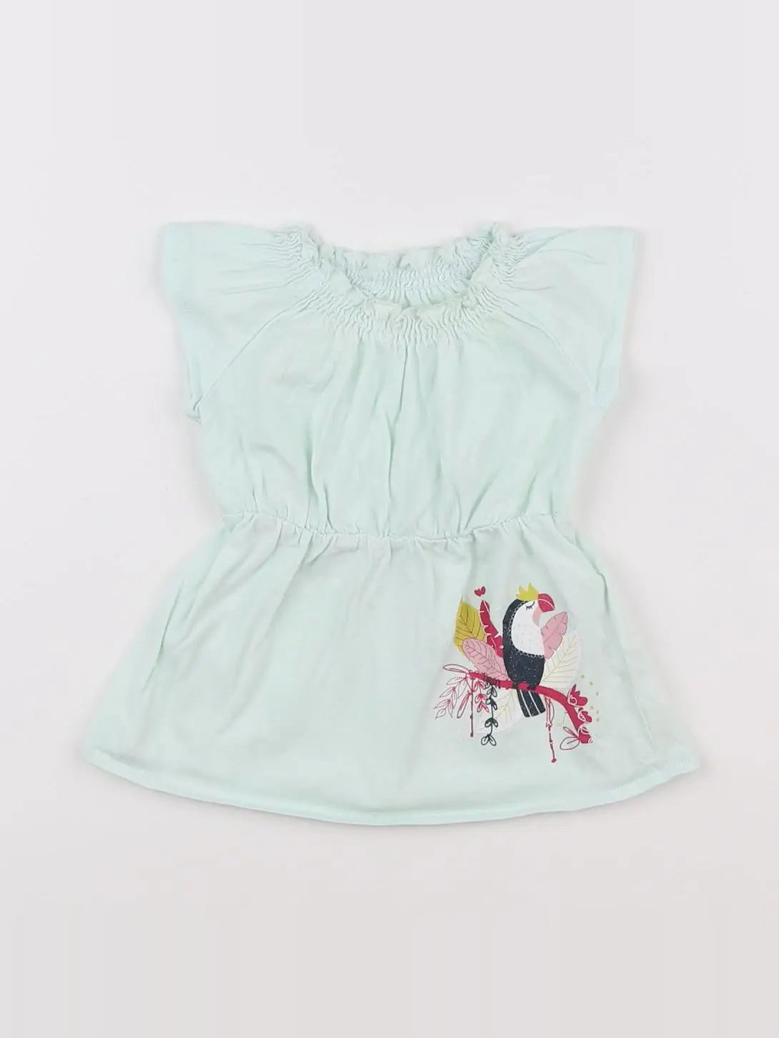 Vertbaudet - robe vert - 3 mois
