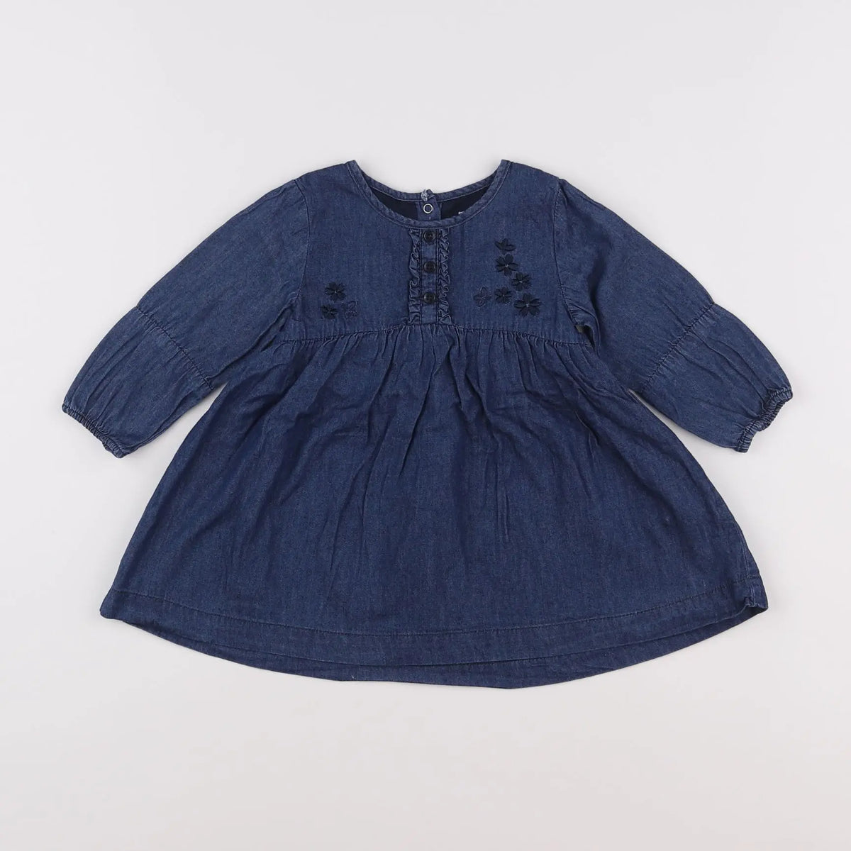 Vertbaudet - robe bleu - 9 mois