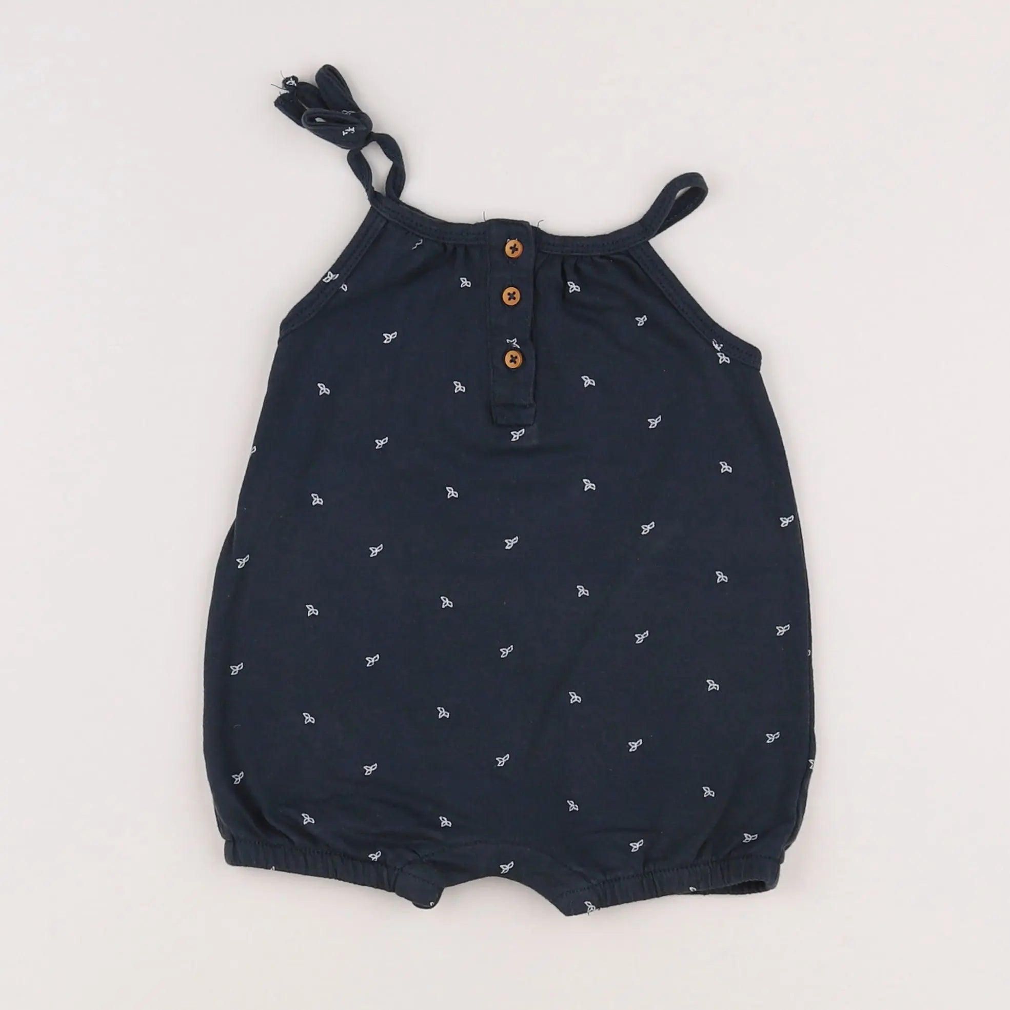 Vertbaudet - combinaison bleu - 6 mois
