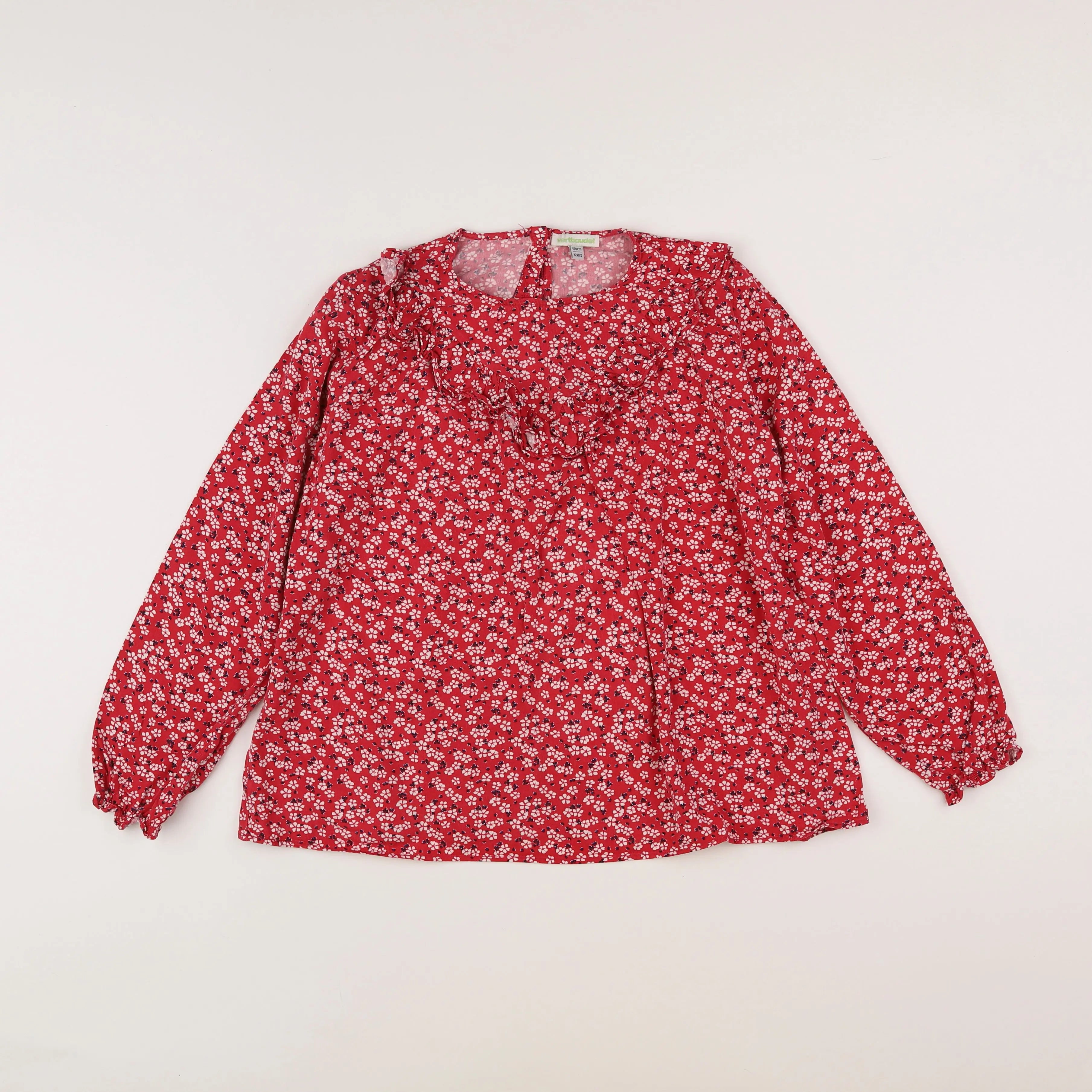 Vertbaudet - blouse rouge - 12 ans