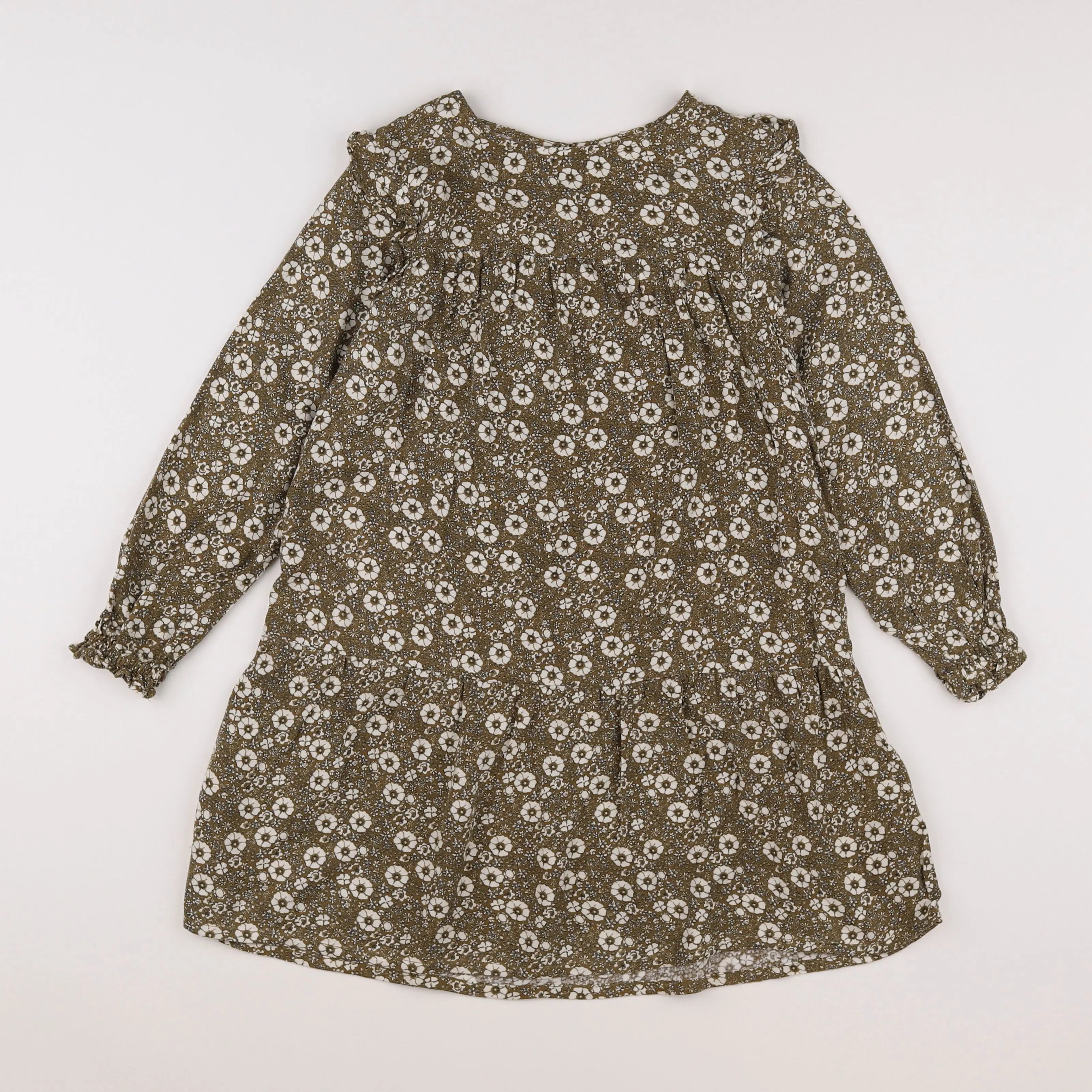 Vertbaudet - robe vert - 8 ans