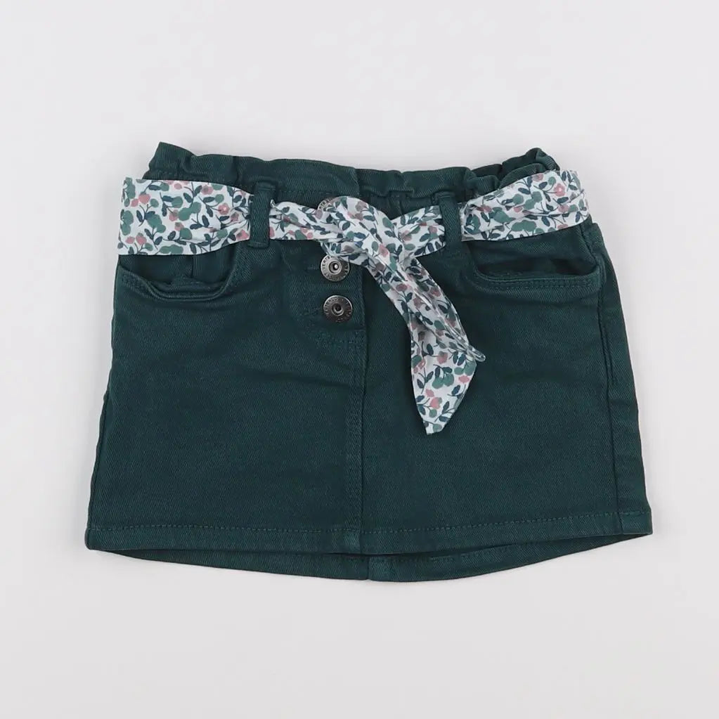 Vertbaudet - jupe vert - 2 ans