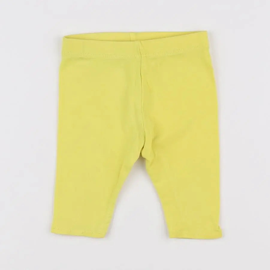 Vertbaudet - legging jaune - 3 mois