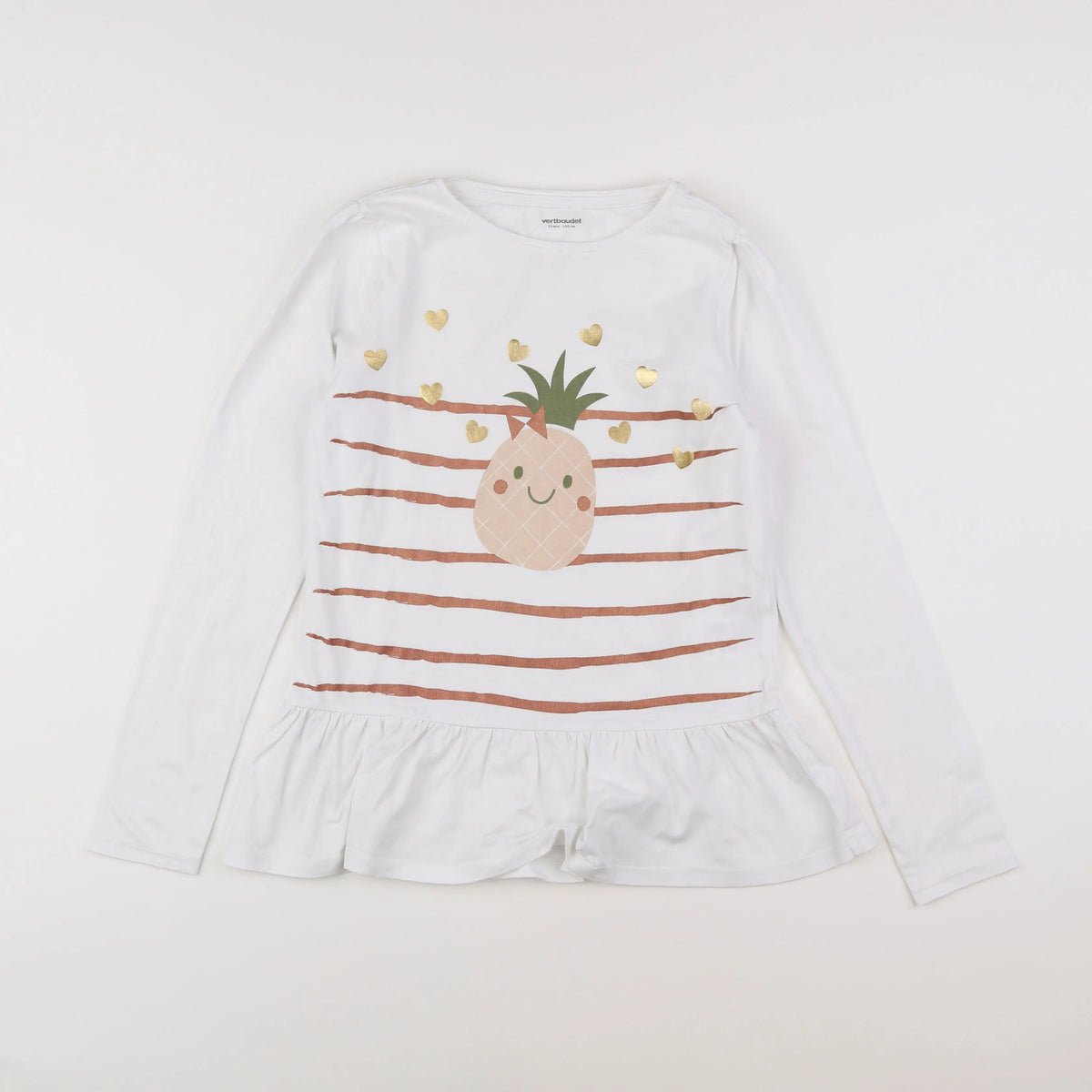 Vertbaudet - tee-shirt blanc - 12 ans