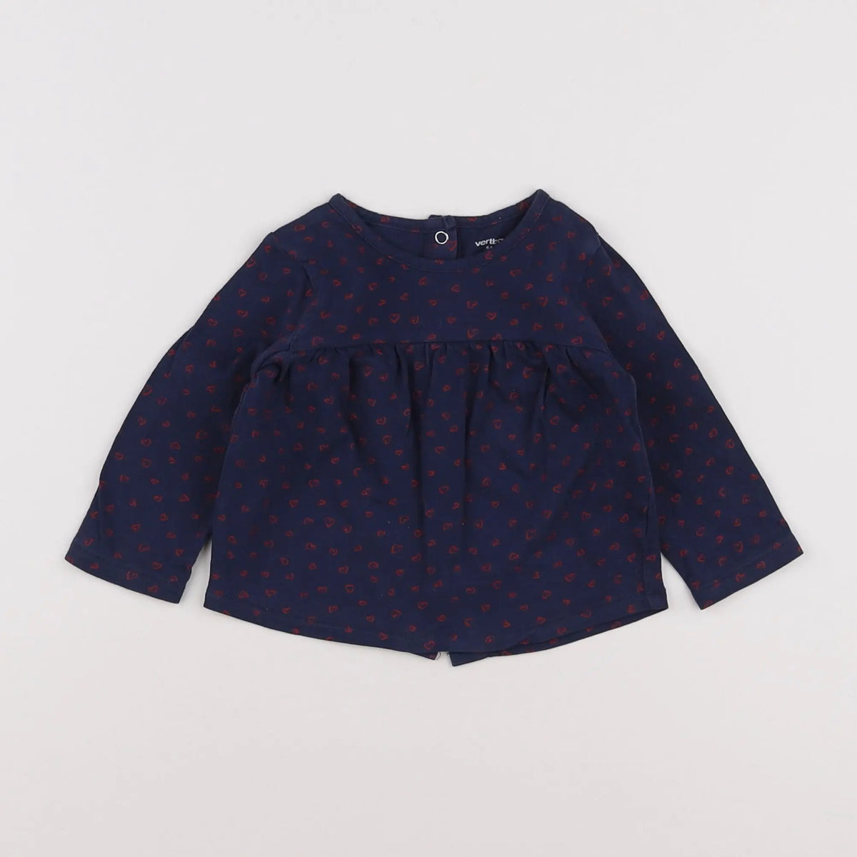 Vertbaudet - tee-shirt bleu - 6 mois