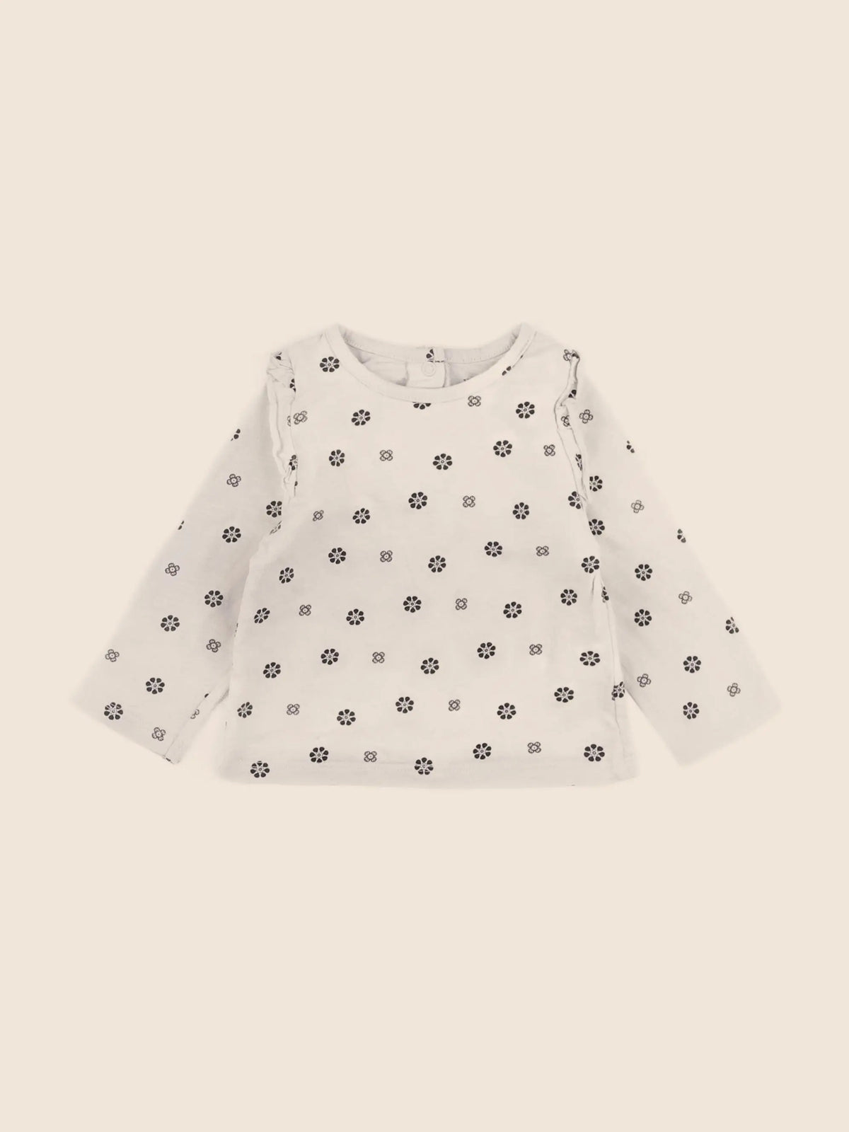 Vertbaudet - tee-shirt beige - 6 mois