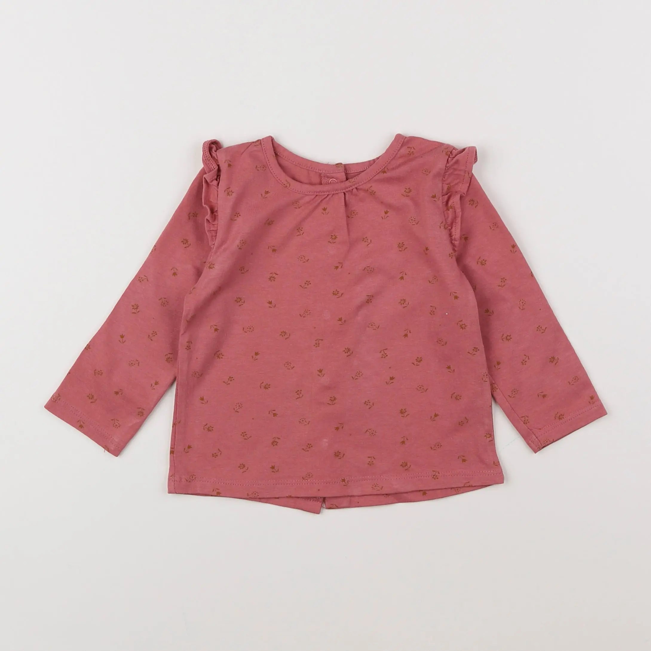 Vertbaudet - tee-shirt rose - 9 mois