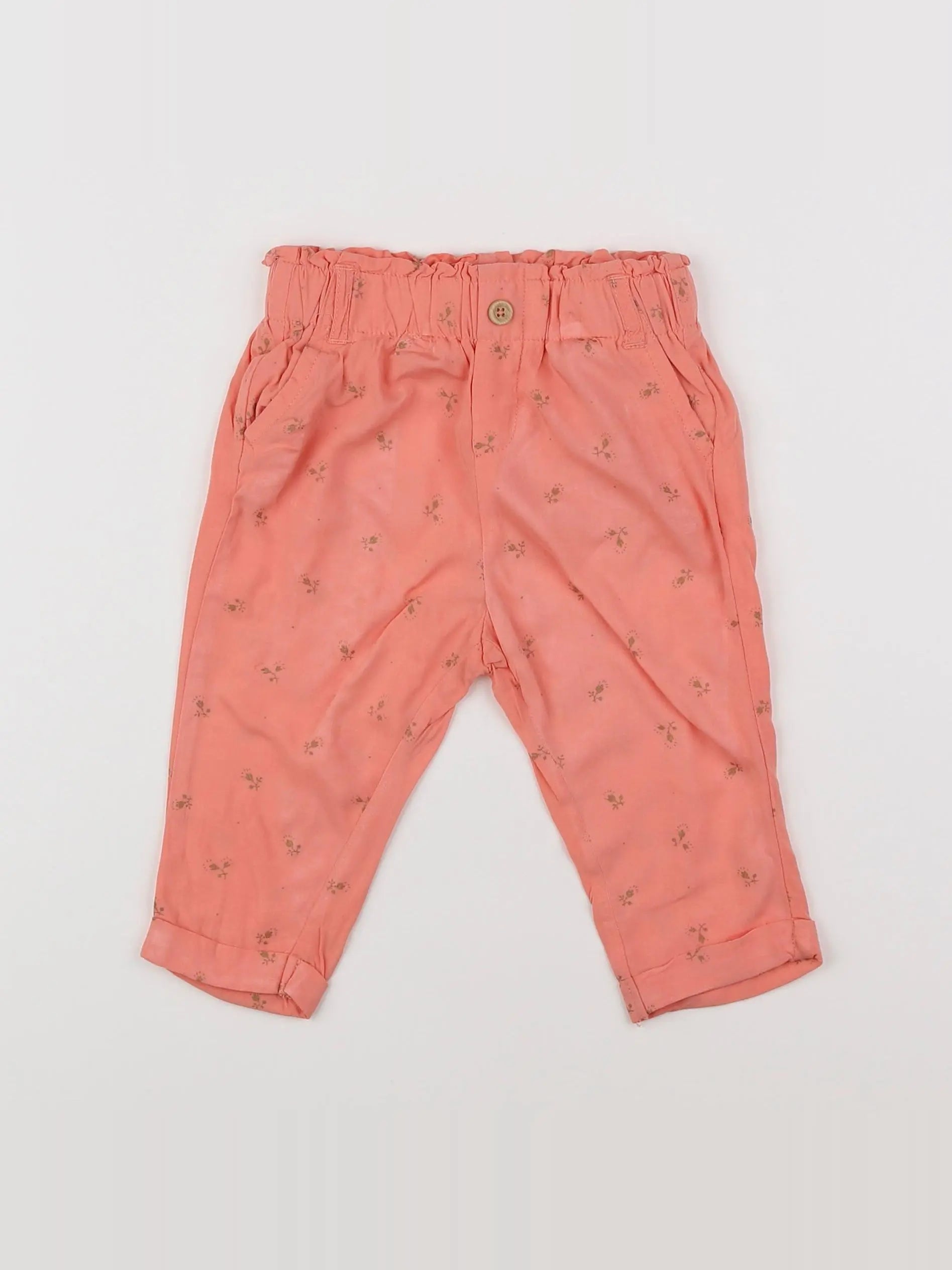 Vertbaudet - pantalon rose - 12 mois