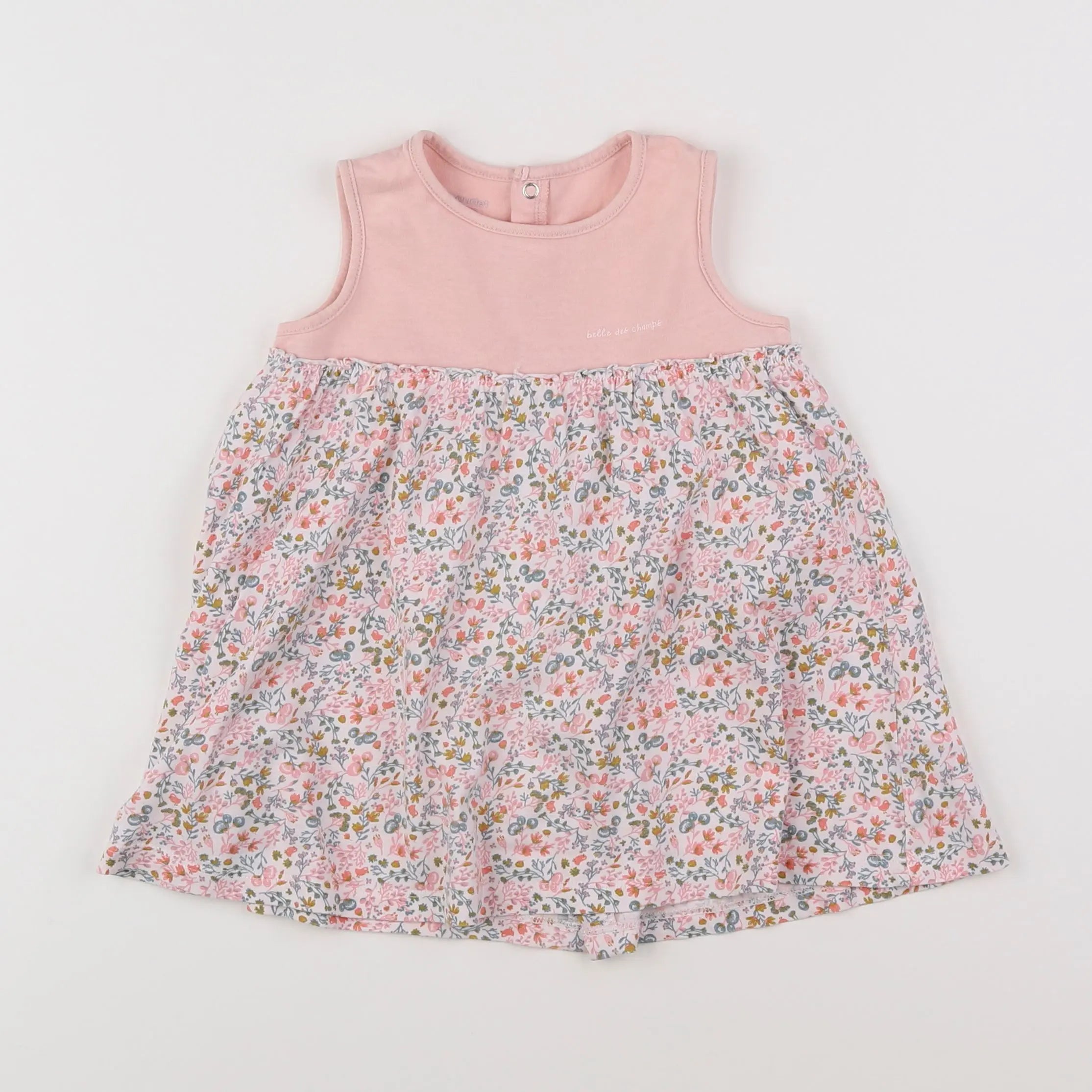Vertbaudet - robe rose - 12 mois
