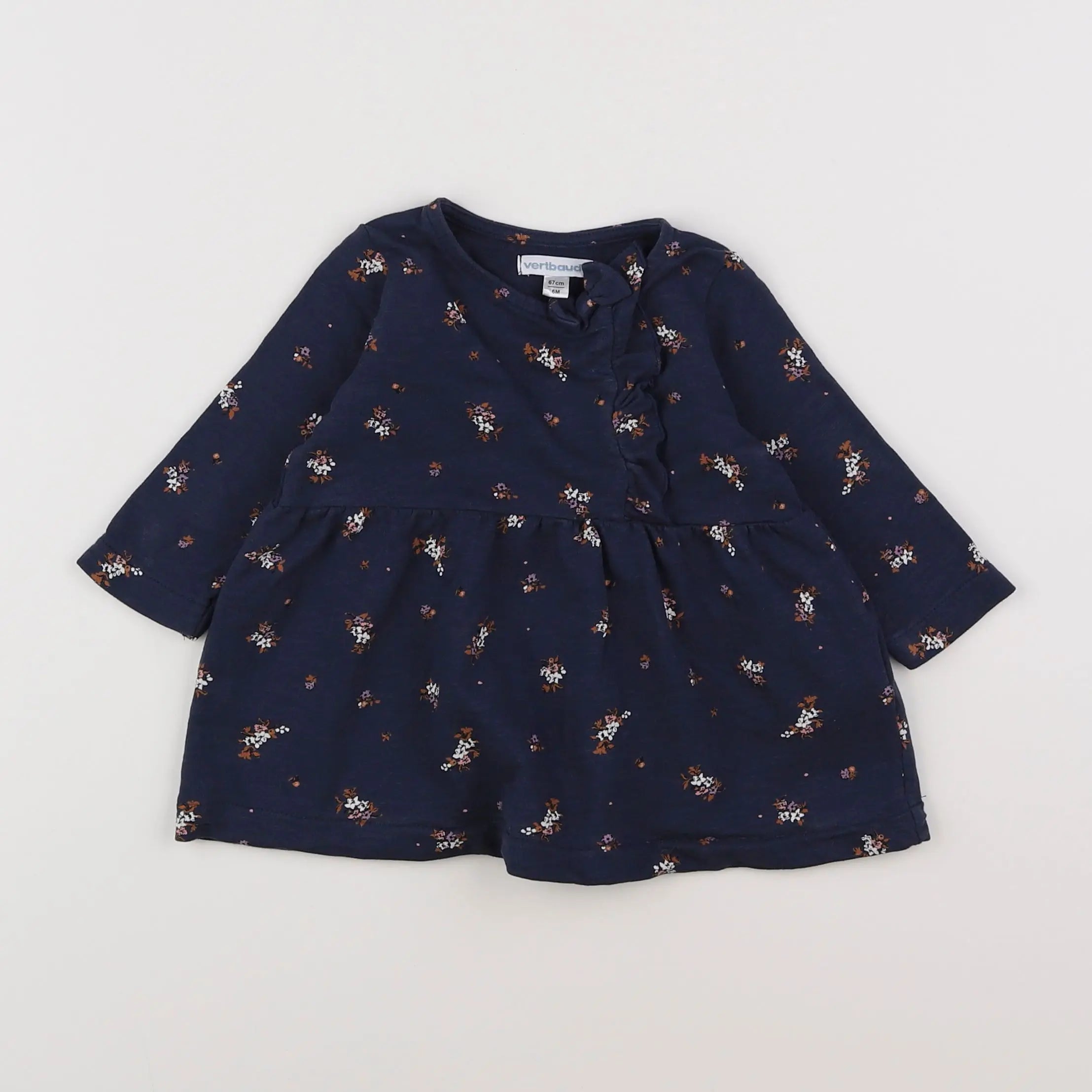 Vertbaudet - robe bleu - 6 mois