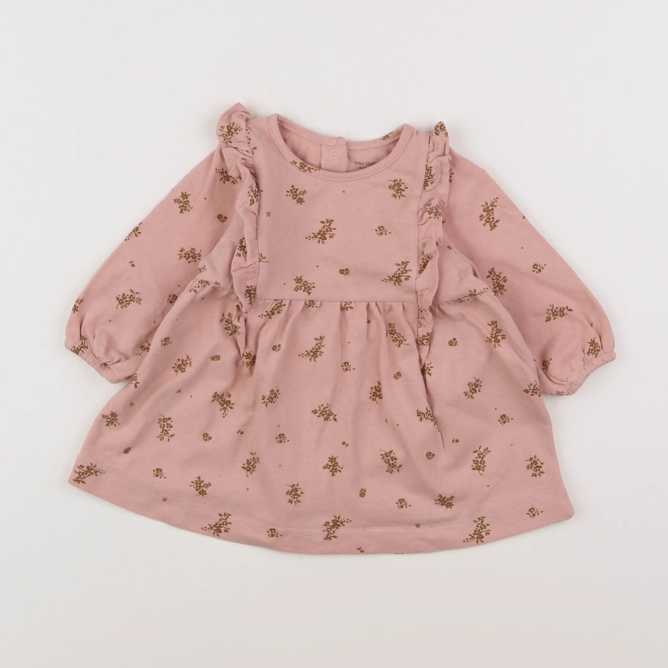 Vertbaudet - robe rose - 6 mois