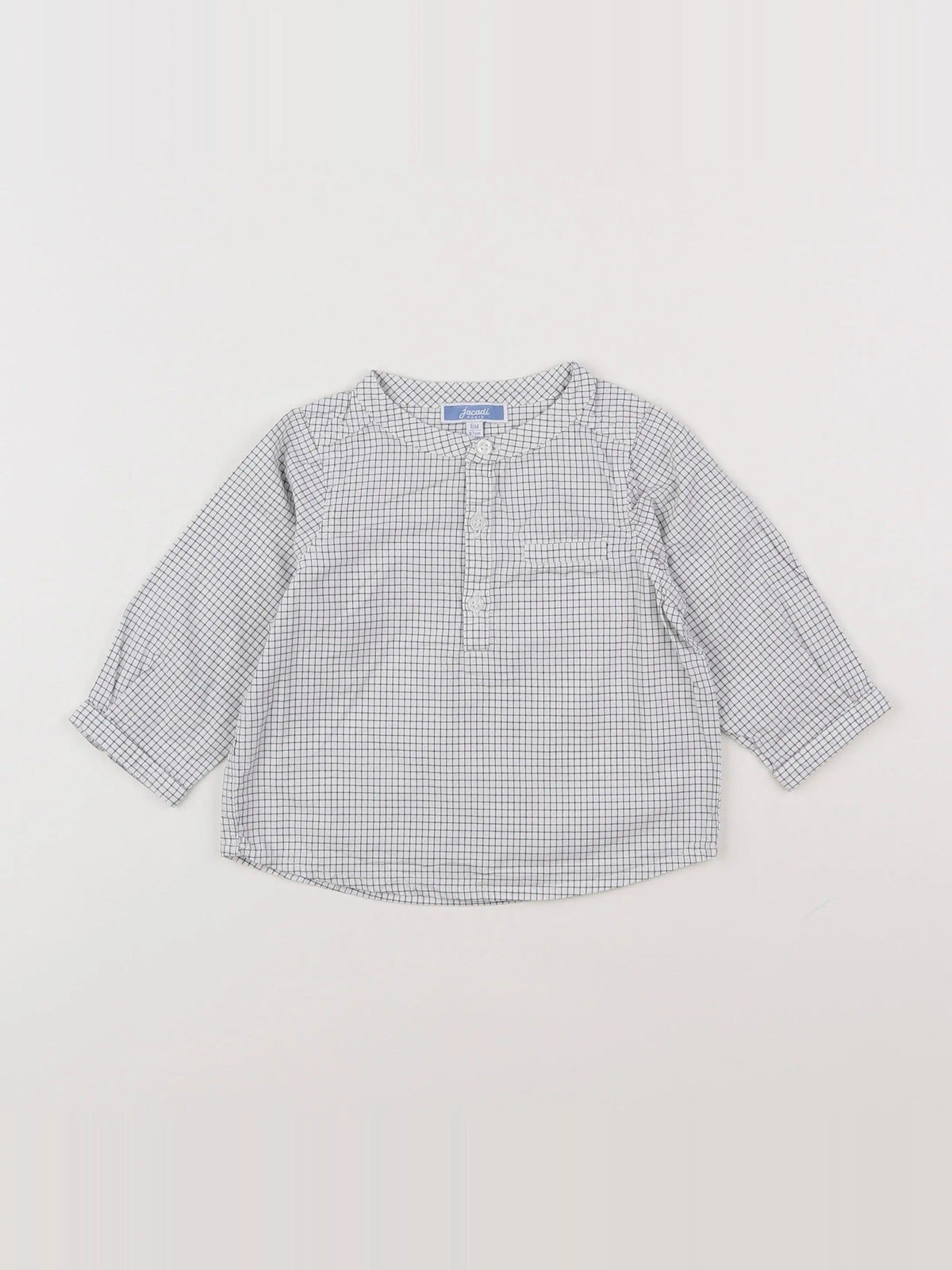 Jacadi - chemise blanc, noir - 6 mois