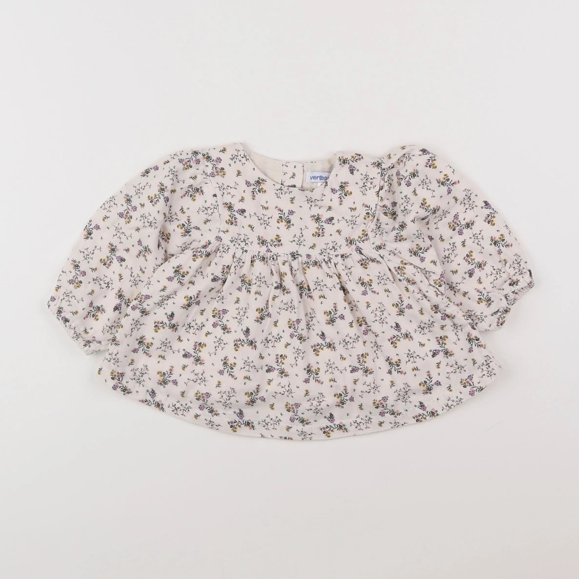 Vertbaudet - blouse beige - 9 mois