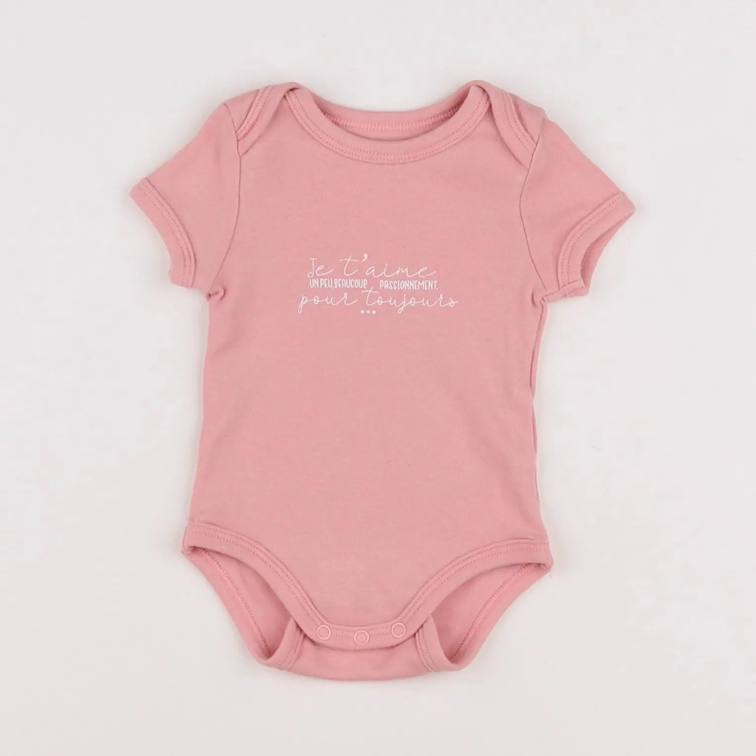 Vertbaudet - body rose - 3 mois