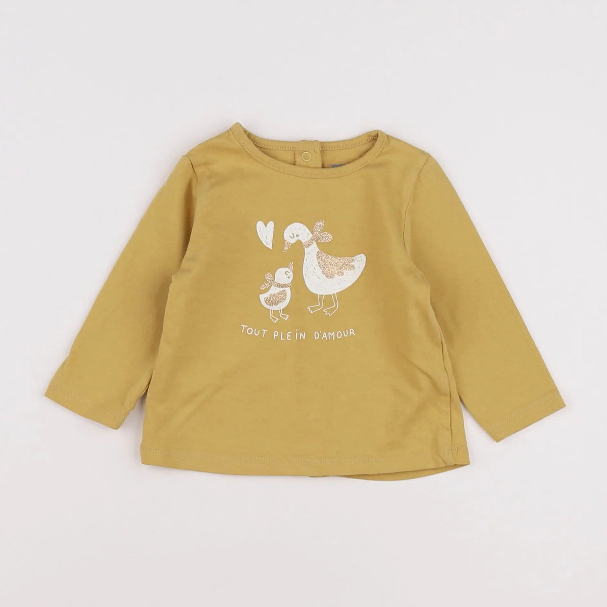 Vertbaudet - tee-shirt jaune - 6 mois