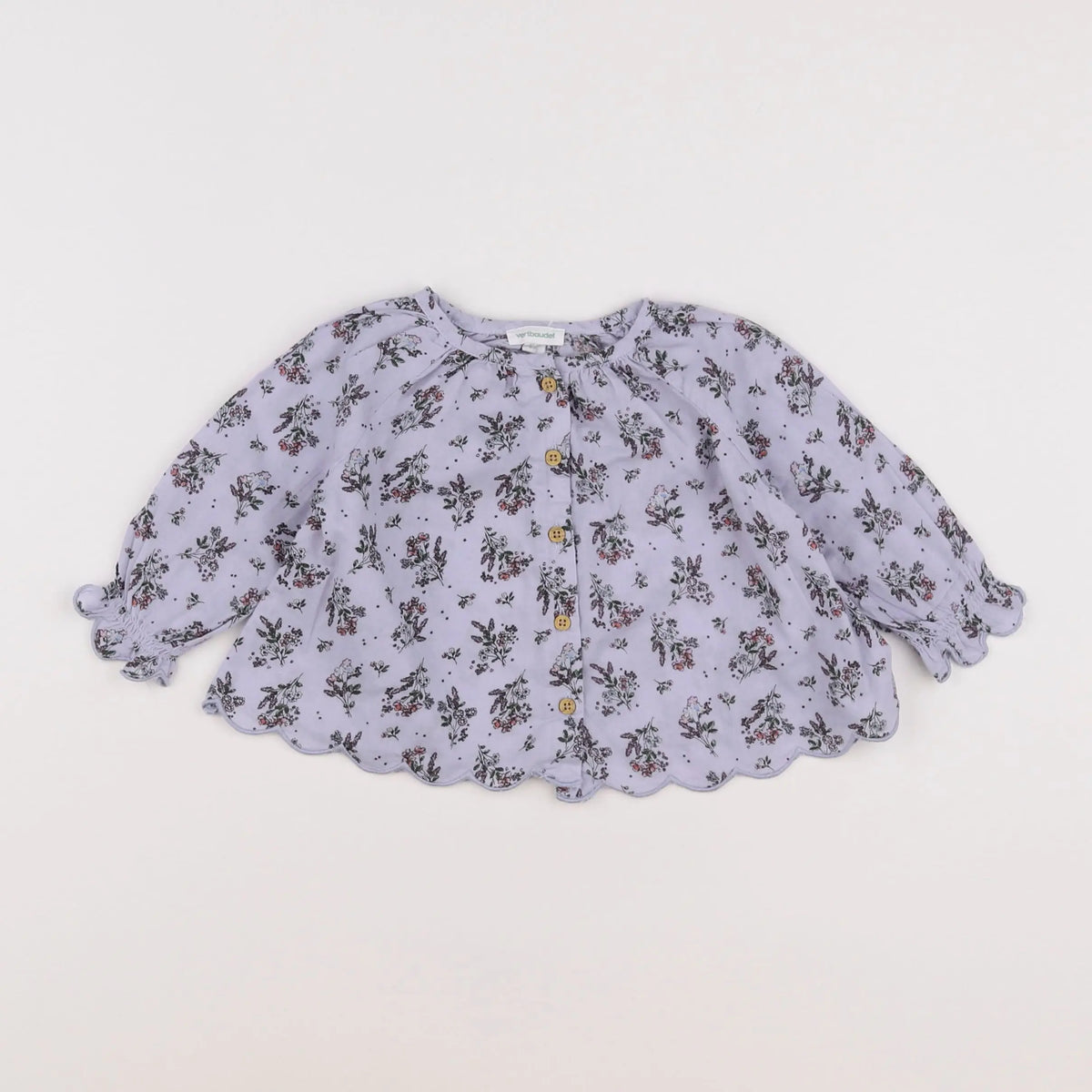 Vertbaudet - chemise bleu - 6 mois