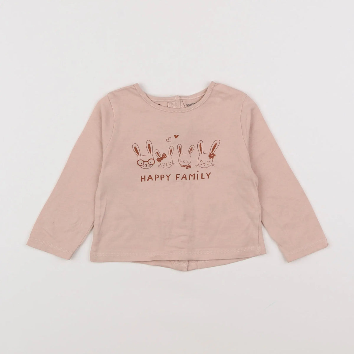 Vertbaudet - tee-shirt rose - 6 mois