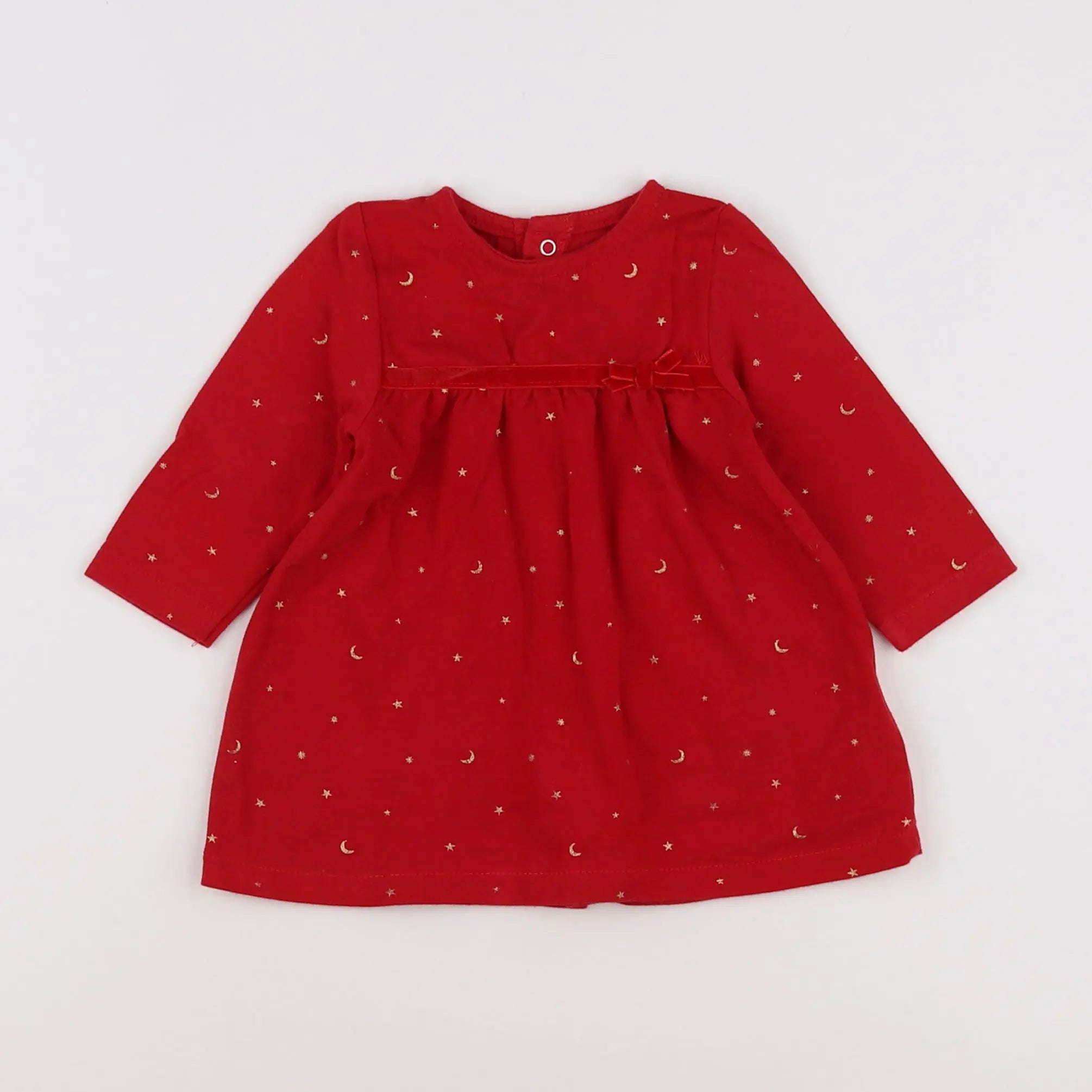 Vertbaudet - robe rouge - 3 mois