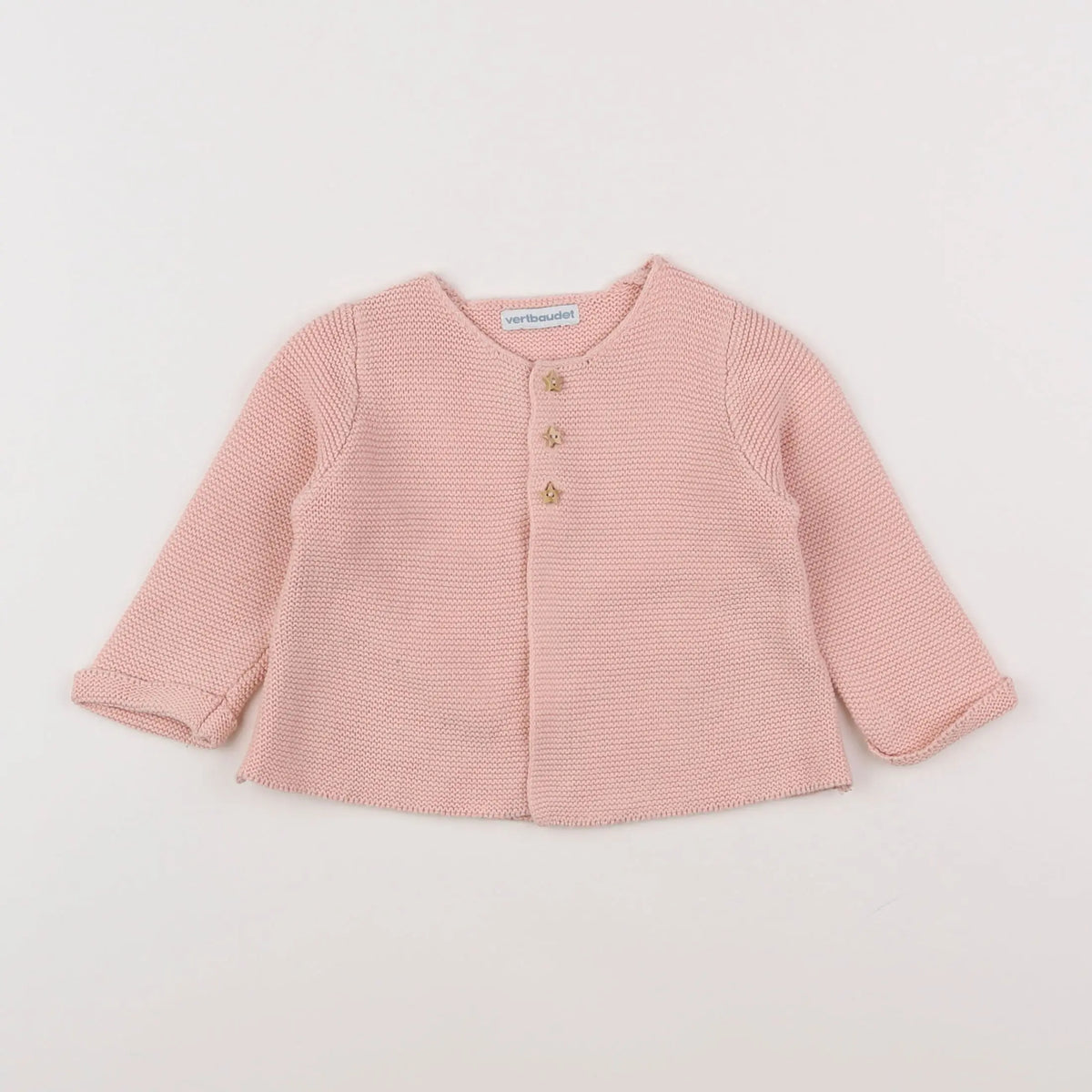 Vertbaudet - gilet rose - 3 mois