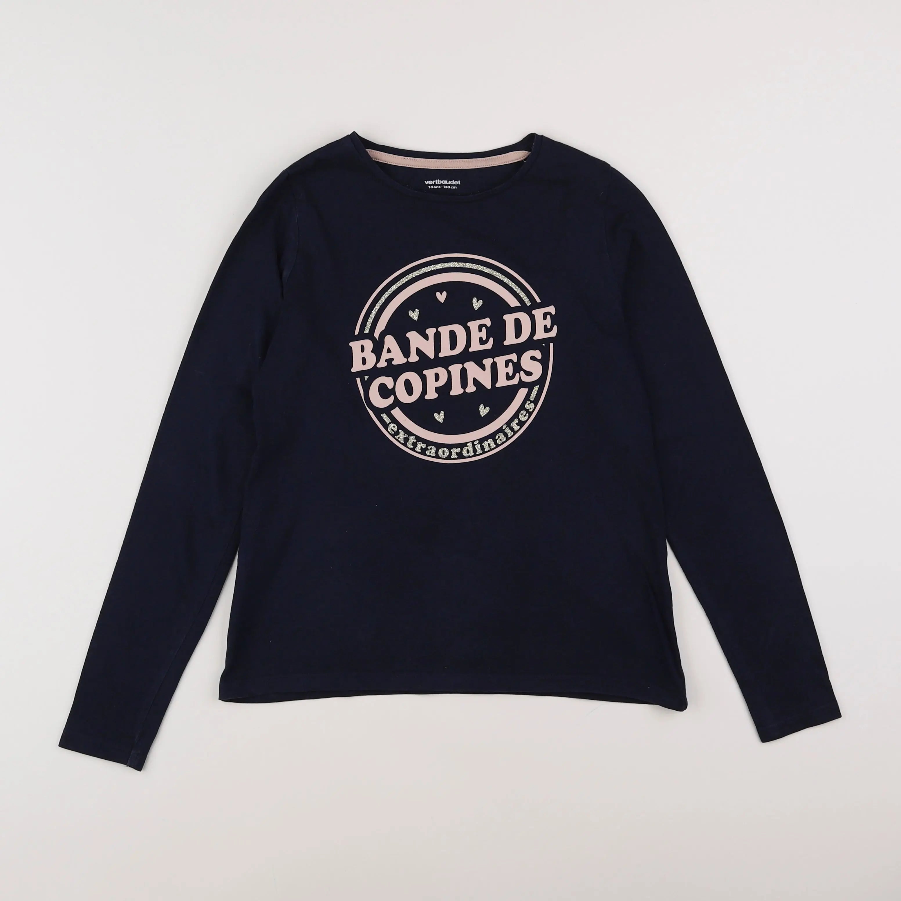 Vertbaudet - tee-shirt bleu - 10 ans