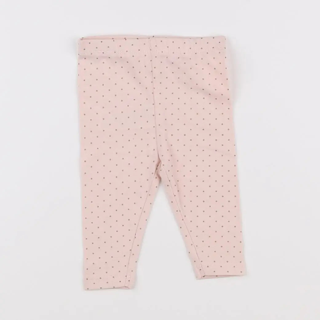 Vertbaudet - legging rose - 3 mois