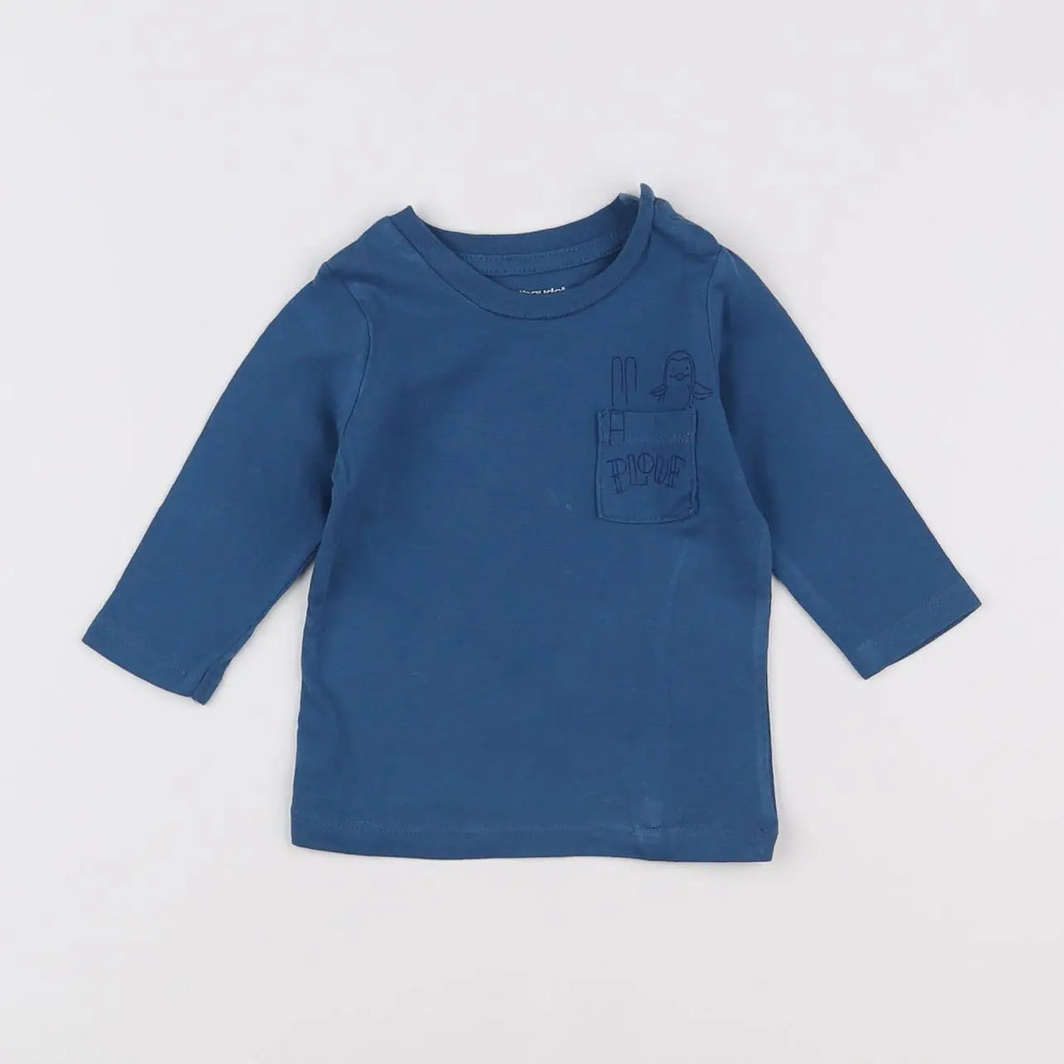 Vertbaudet - tee-shirt bleu - 3 mois