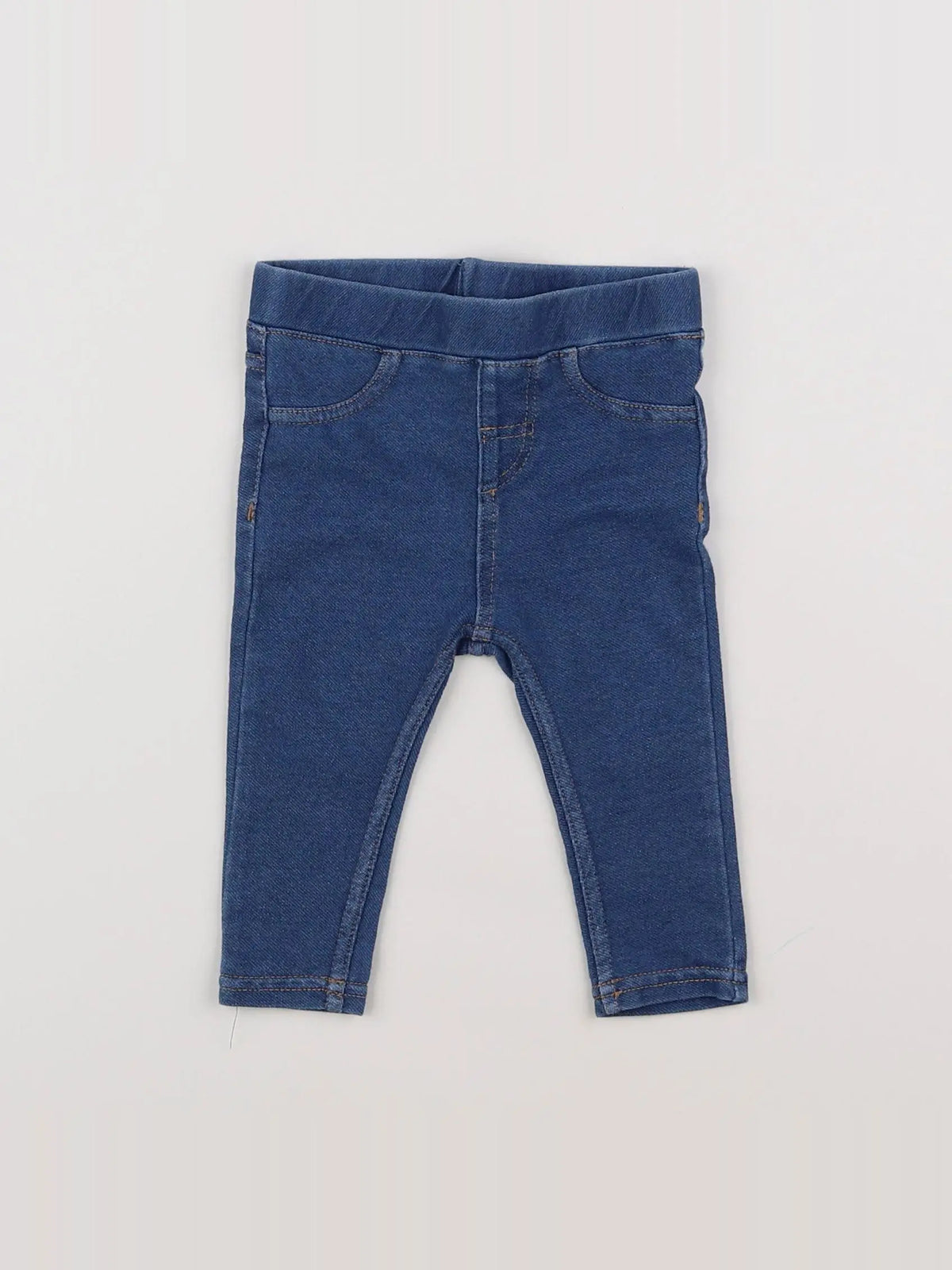 H&M - jegging bleu - 6 mois